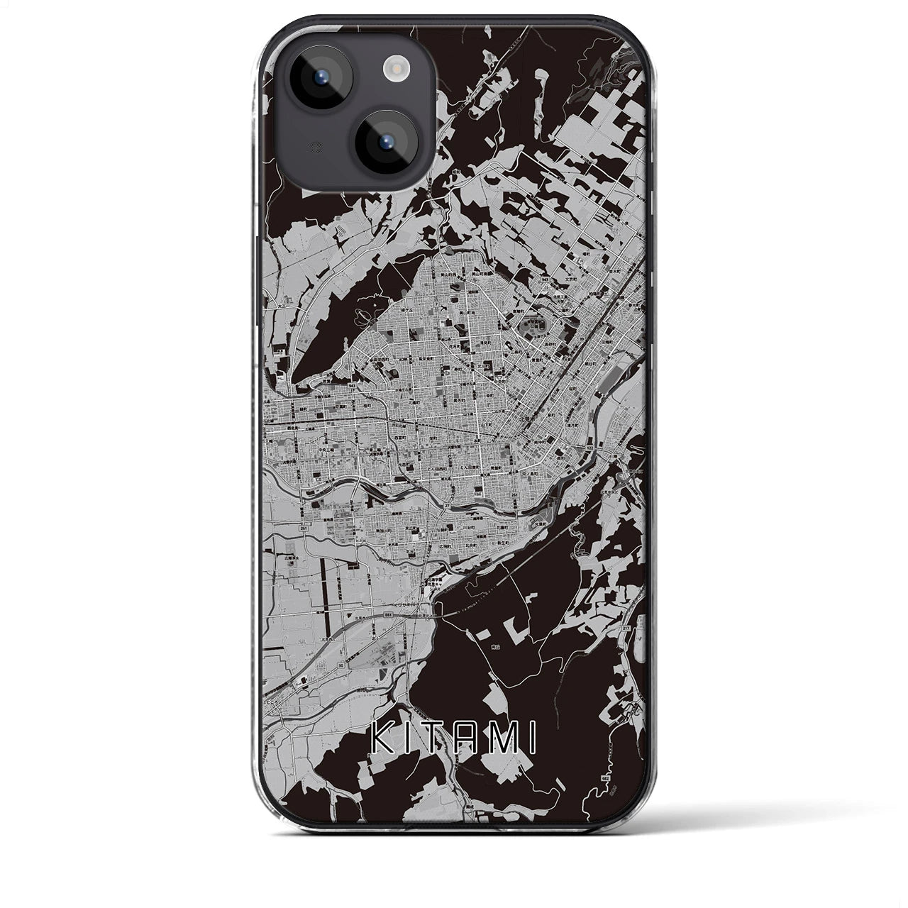 【北見(北海道)】地図柄iPhoneケース(クリアタイプ)