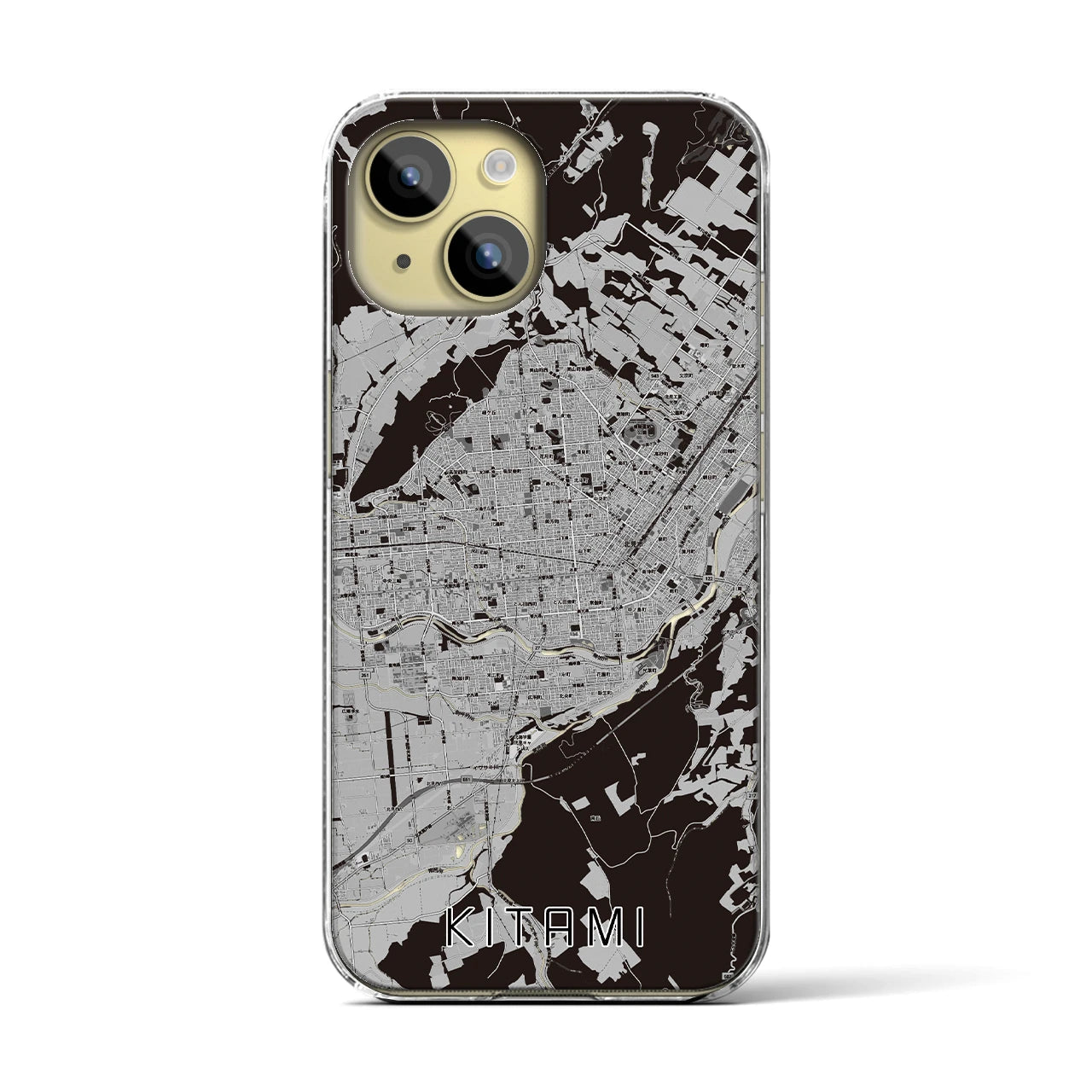 【北見(北海道)】地図柄iPhoneケース(クリアタイプ)