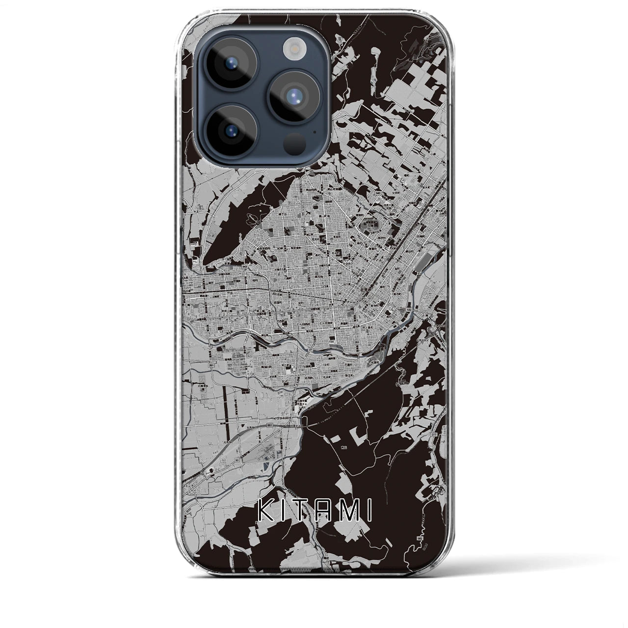 【北見(北海道)】地図柄iPhoneケース(クリアタイプ)