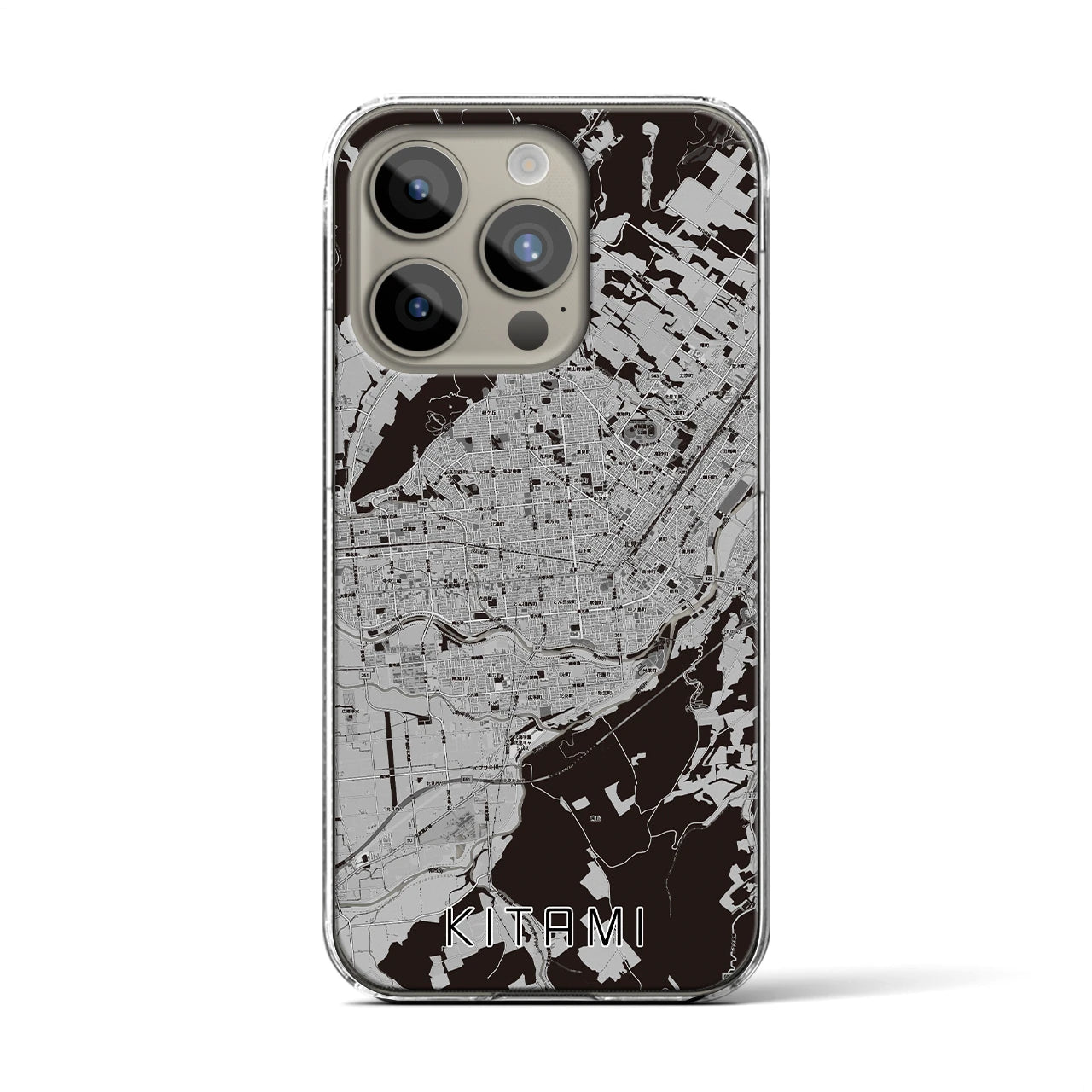 【北見(北海道)】地図柄iPhoneケース(クリアタイプ)