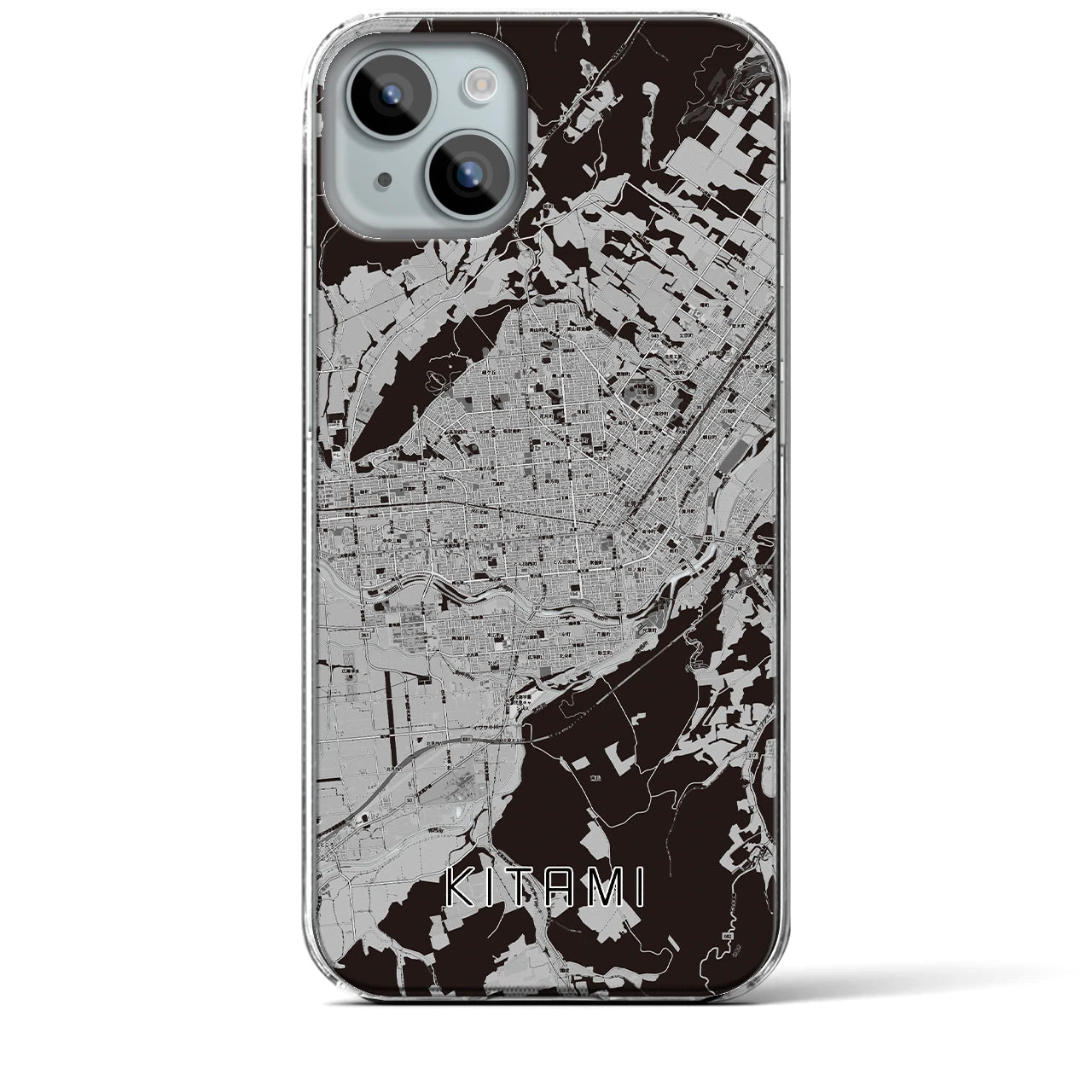 【北見(北海道)】地図柄iPhoneケース(クリアタイプ)