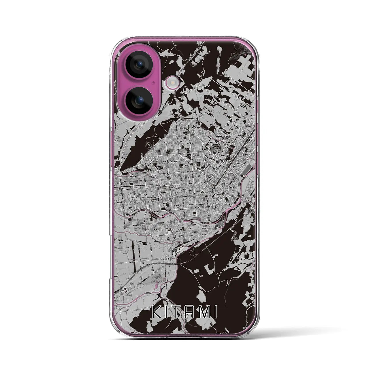 【北見(北海道)】地図柄iPhoneケース(クリアタイプ)