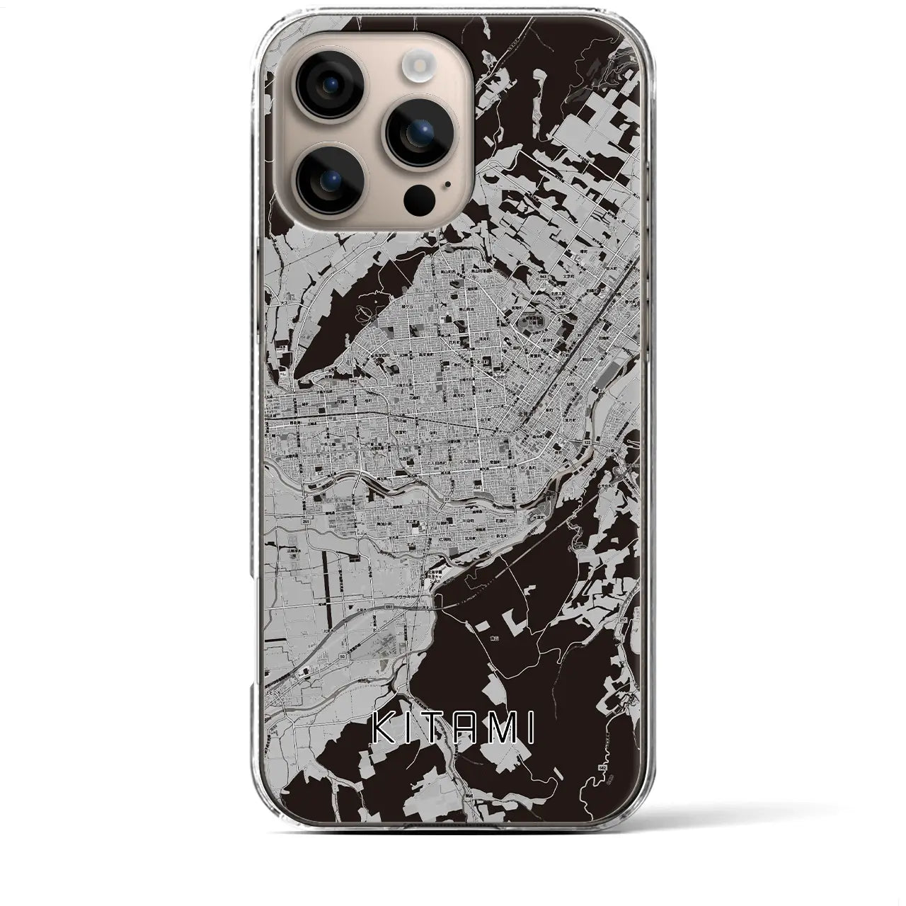 【北見(北海道)】地図柄iPhoneケース(クリアタイプ)