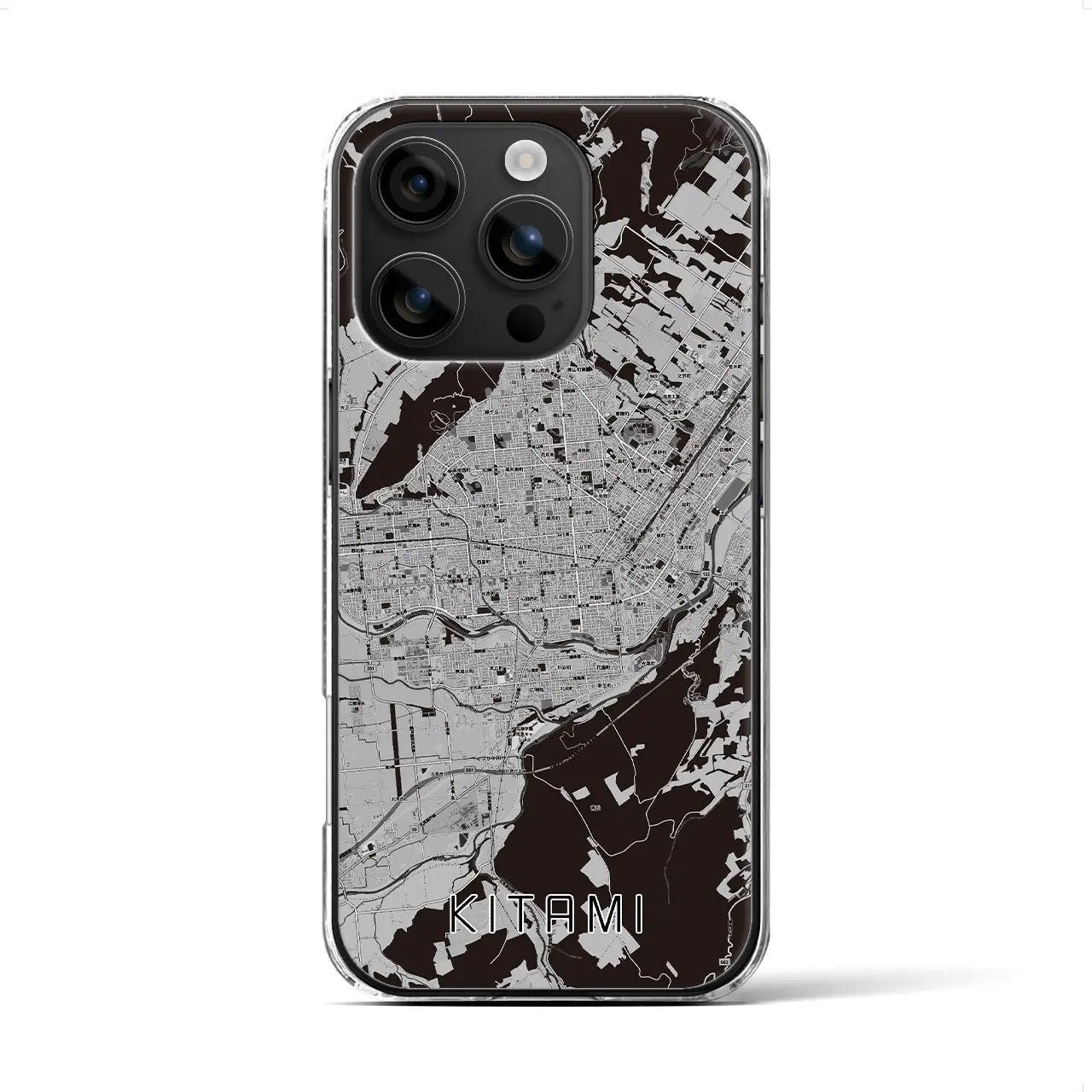 【北見(北海道)】地図柄iPhoneケース(クリアタイプ)