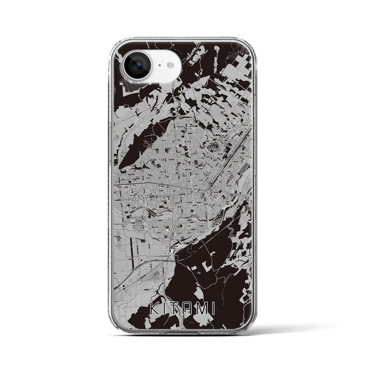 【北見(北海道)】地図柄iPhoneケース(クリアタイプ)