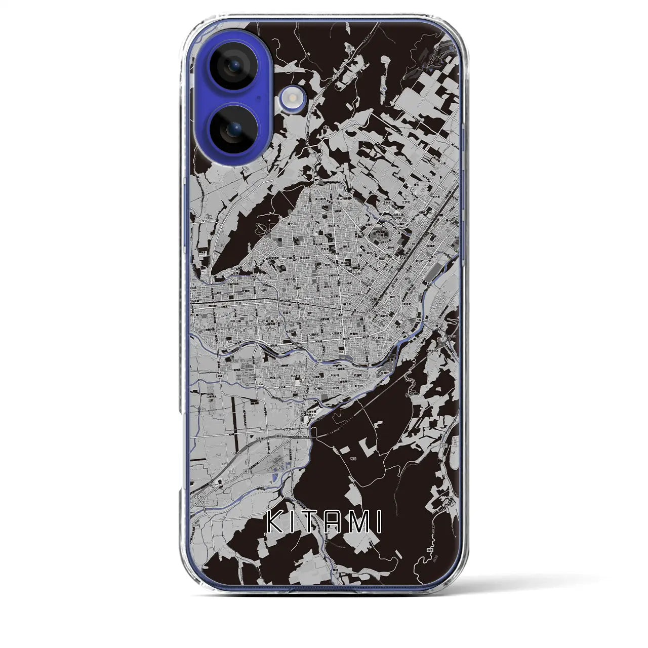 【北見(北海道)】地図柄iPhoneケース(クリアタイプ)