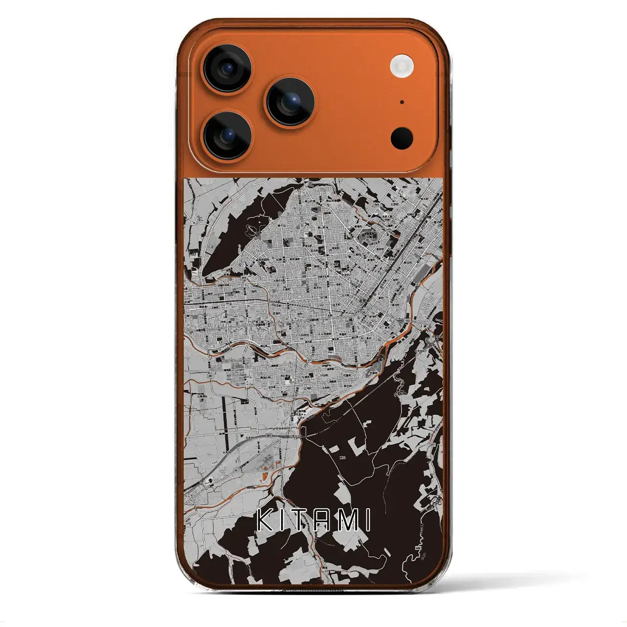 【北見(北海道)】地図柄iPhoneケース(クリアタイプ)