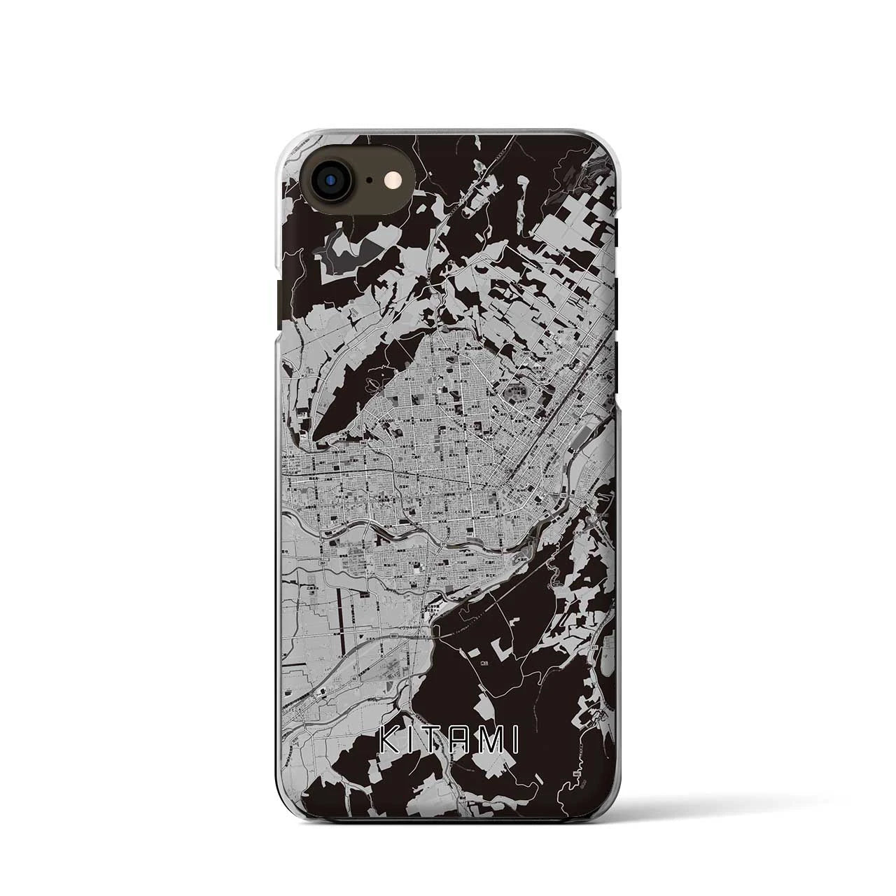 【北見(北海道)】地図柄iPhoneケース(クリアタイプ)