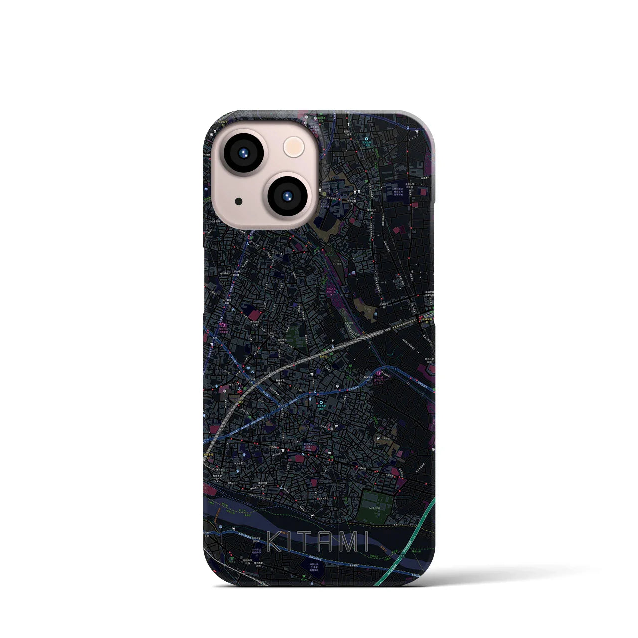 【喜多見(東京都)】地図柄iPhoneケース(バックカバータイプ)