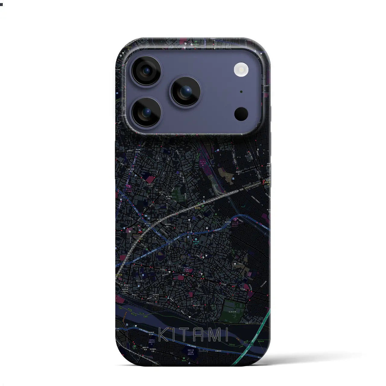 【喜多見(東京都)】地図柄iPhoneケース(バックカバータイプ)