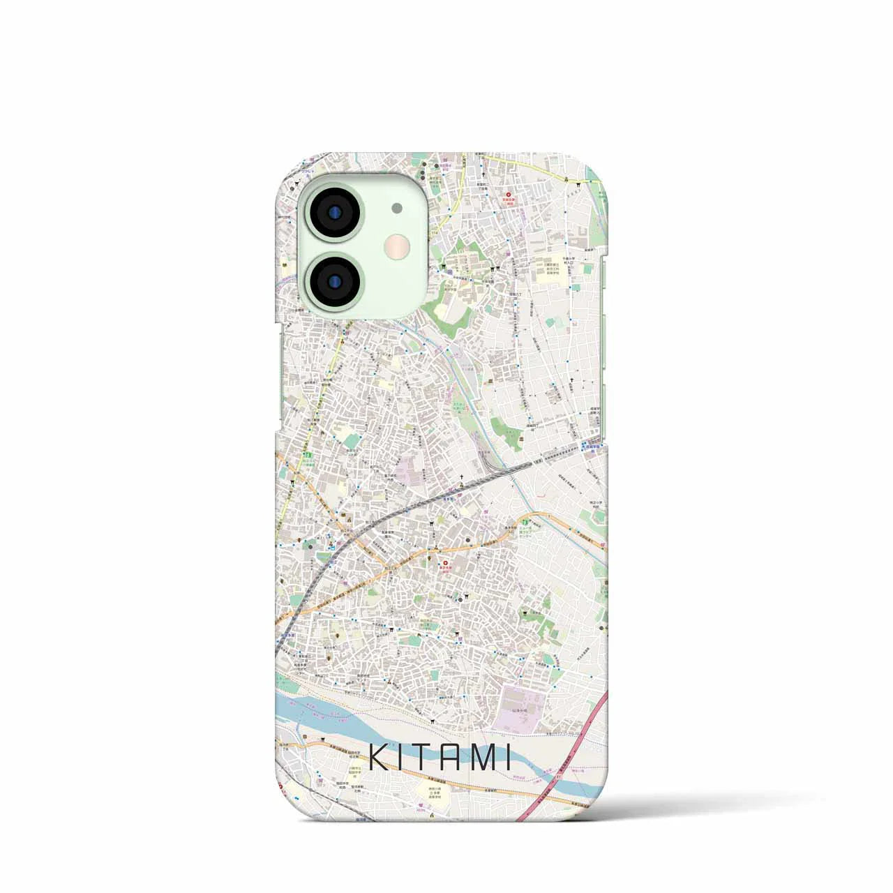 【喜多見(東京都)】地図柄iPhoneケース(バックカバータイプ)