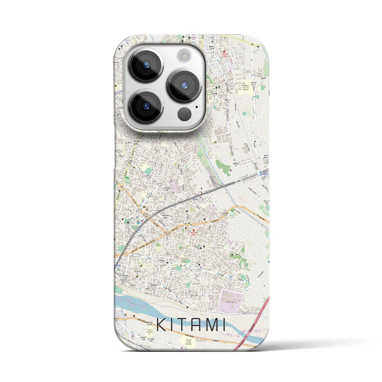 【喜多見(東京都)】地図柄iPhoneケース(バックカバータイプ)