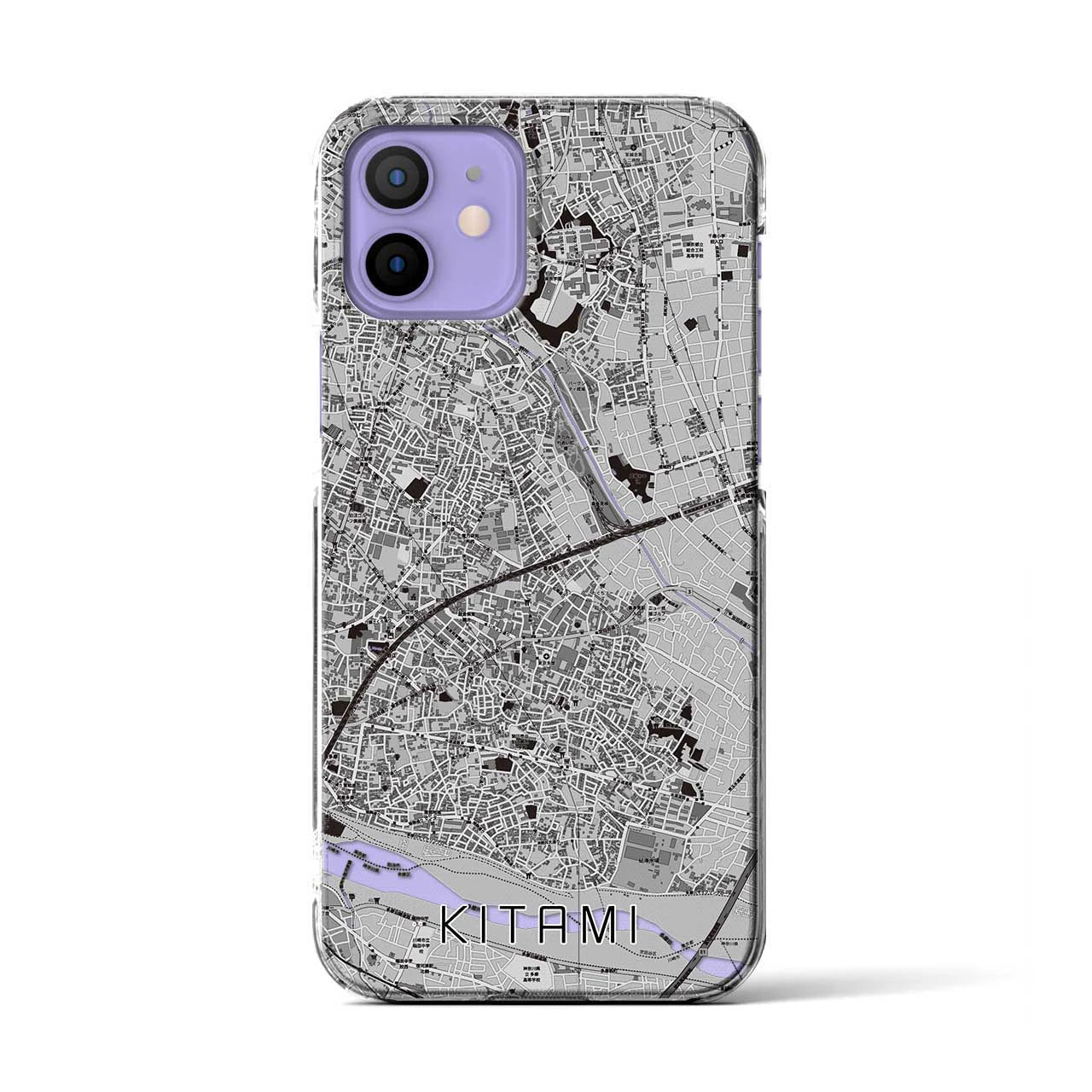 【喜多見(東京都)】地図柄iPhoneケース(クリアタイプ)