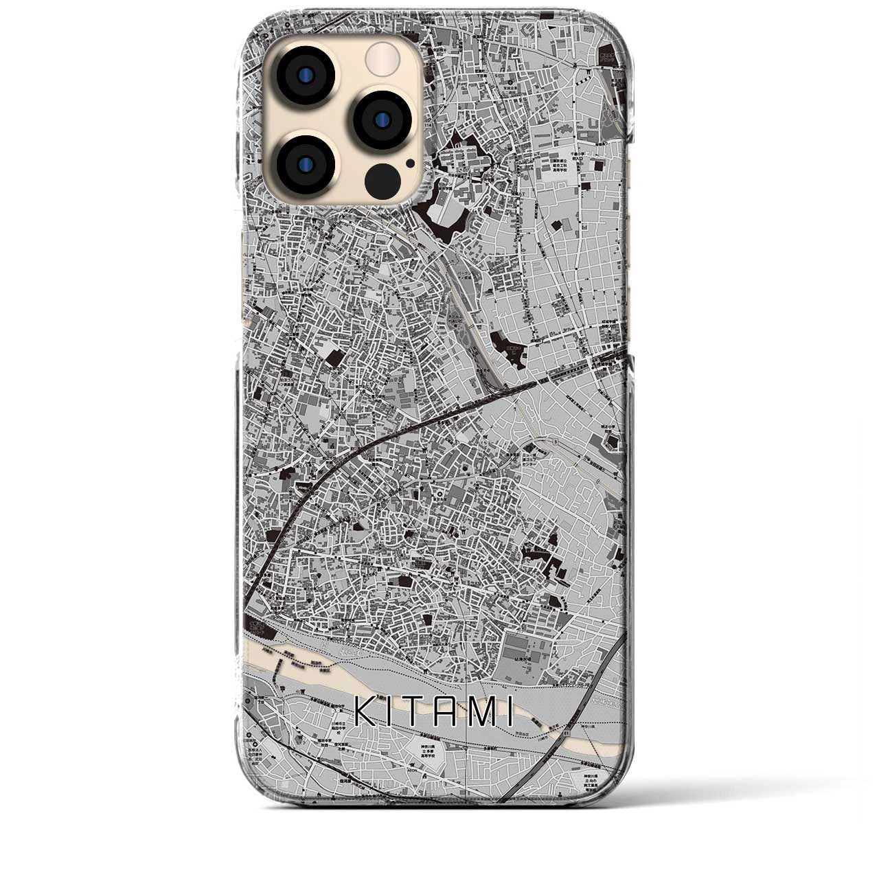 【喜多見(東京都)】地図柄iPhoneケース(クリアタイプ)