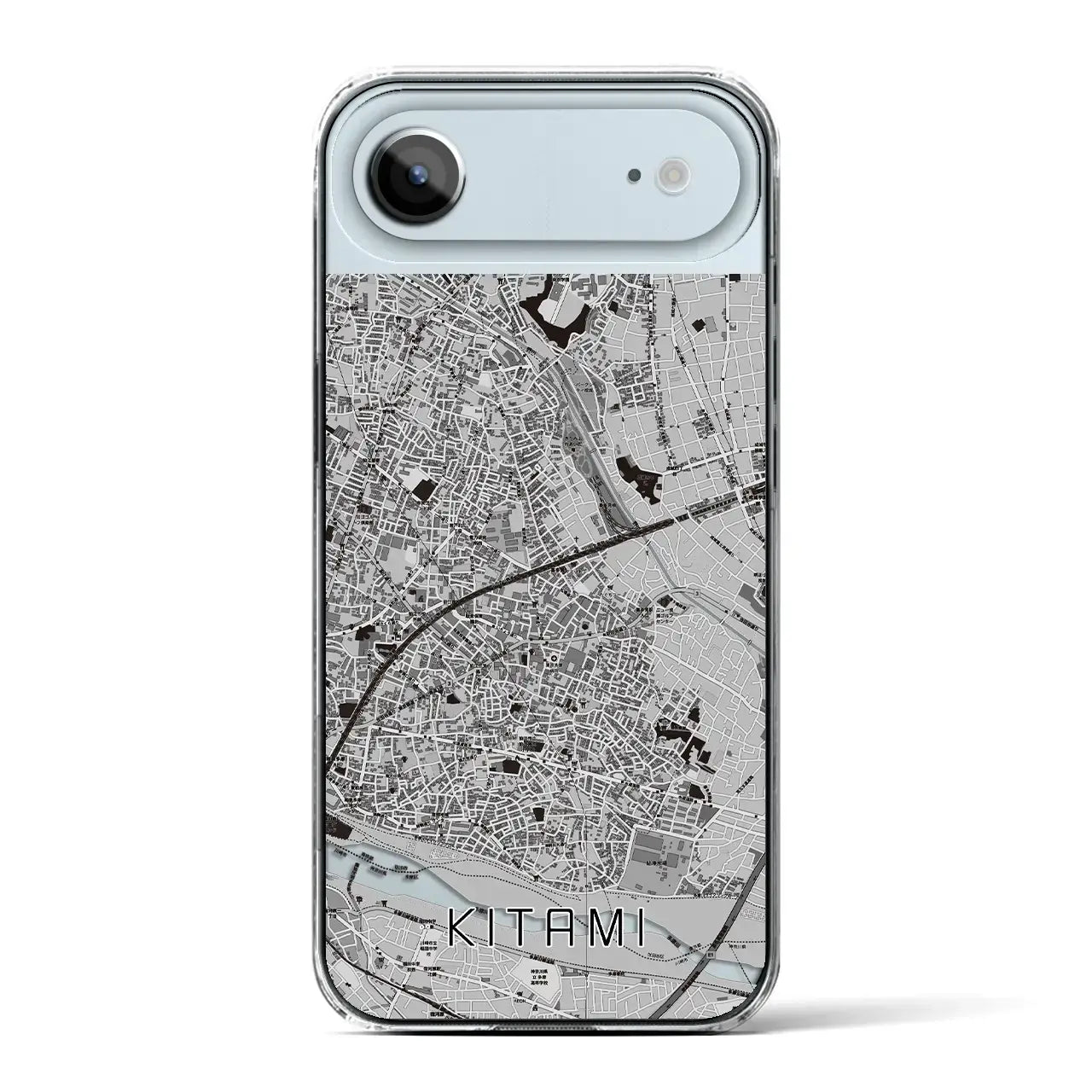 【喜多見(東京都)】地図柄iPhoneケース(クリアタイプ)