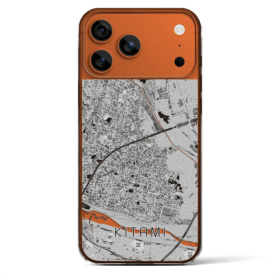 【喜多見(東京都)】地図柄iPhoneケース(クリアタイプ)