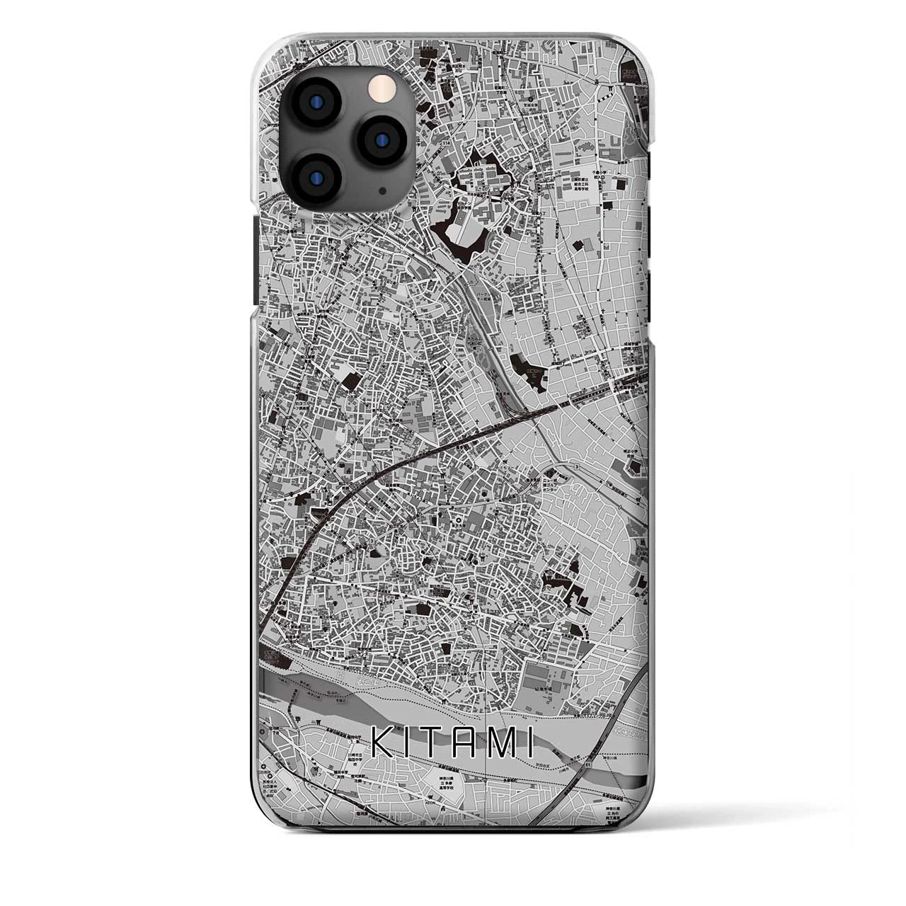 【喜多見(東京都)】地図柄iPhoneケース(クリアタイプ)