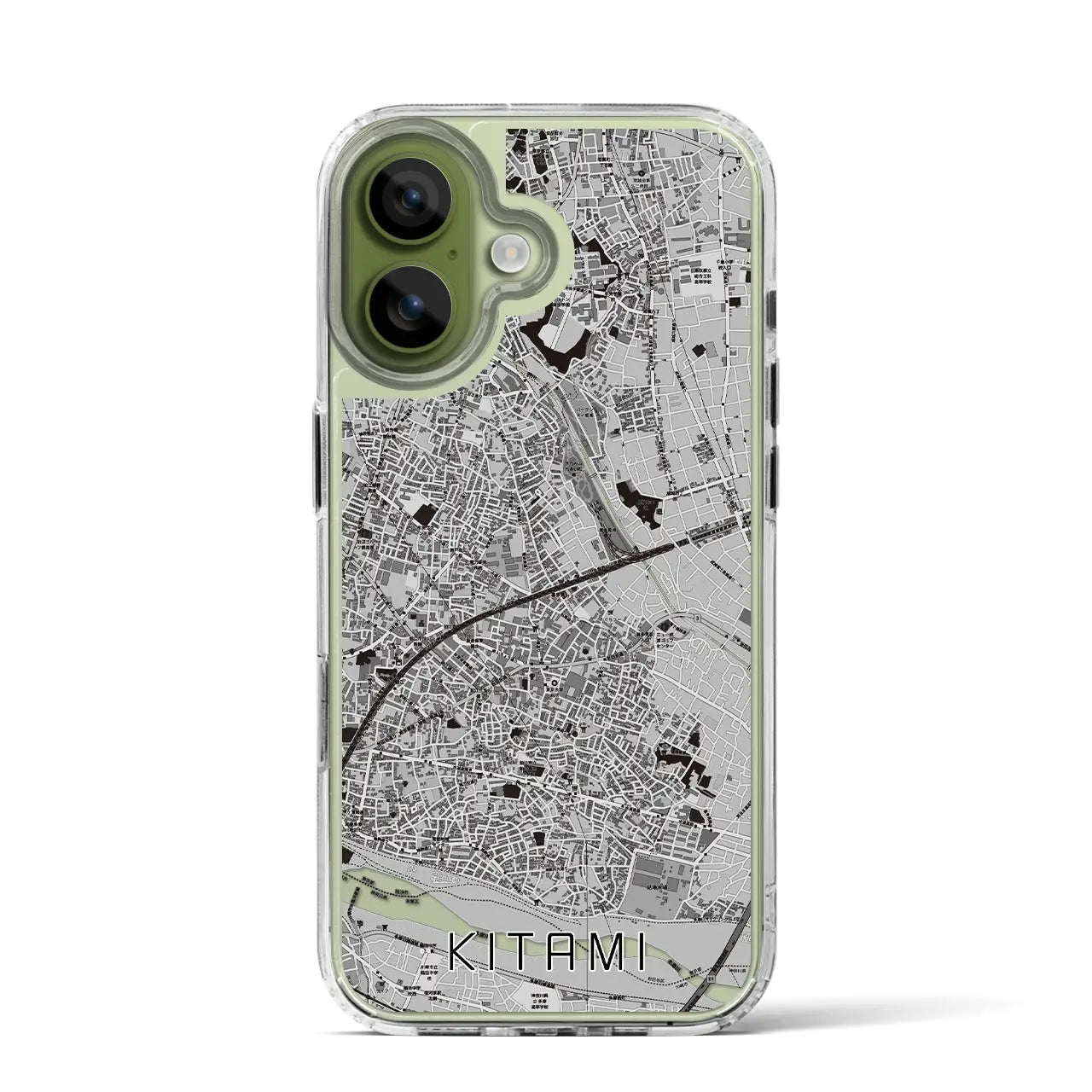 【喜多見(東京都)】地図柄iPhoneケース(MagSafeタイプ)