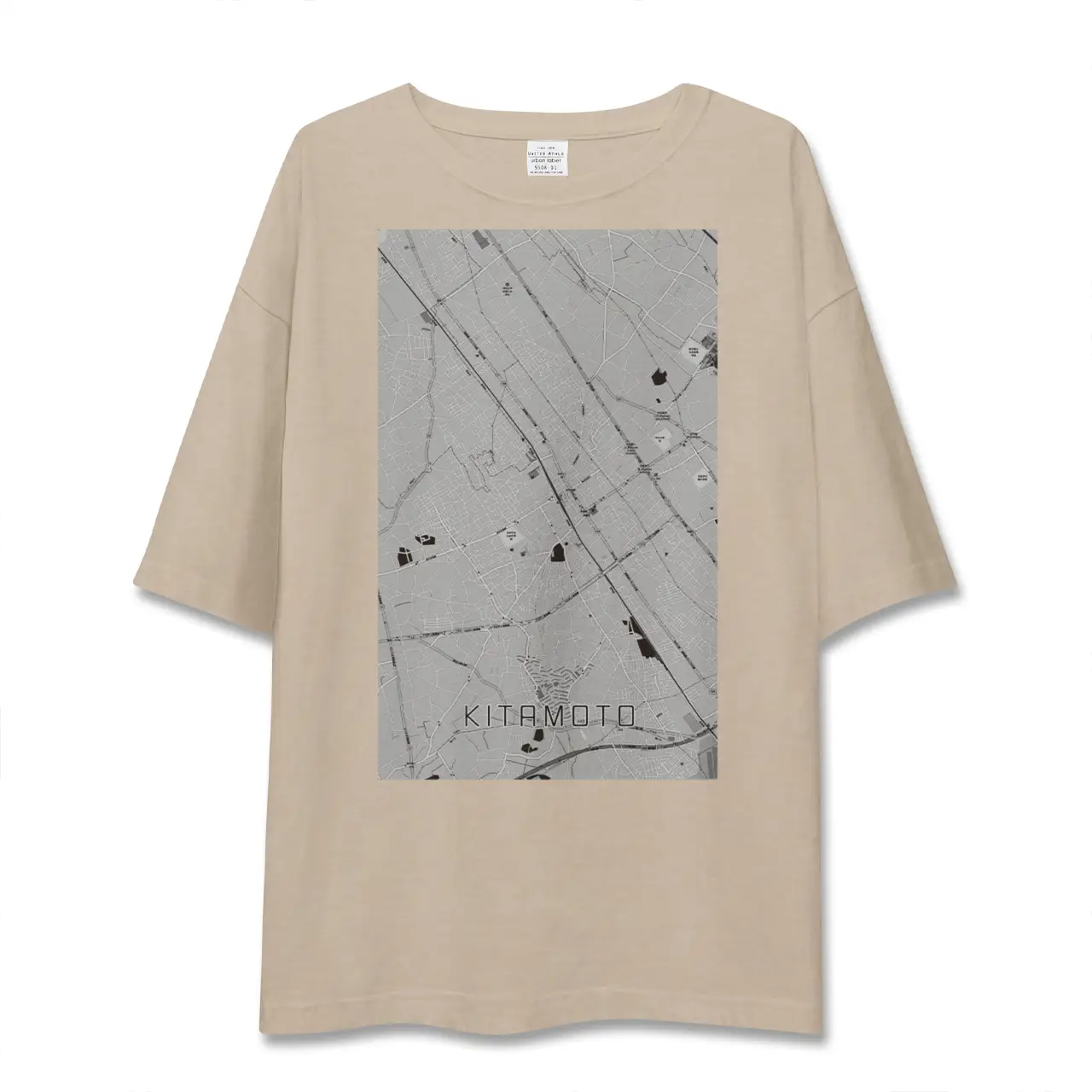 【北本(埼玉県)】地図柄ビッグシルエットTシャツ
