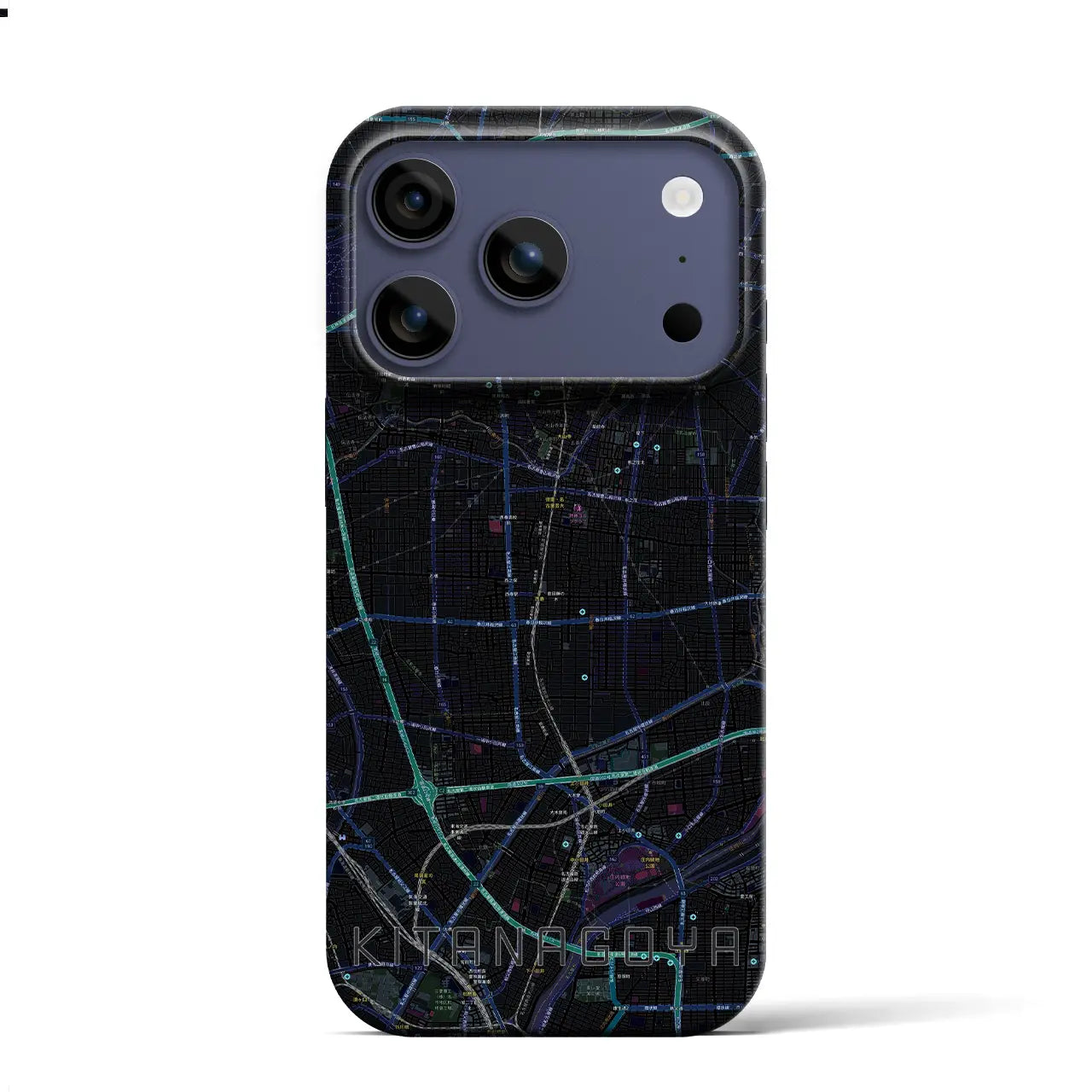 【北名古屋(愛知県)】地図柄iPhoneケース(バックカバータイプ)