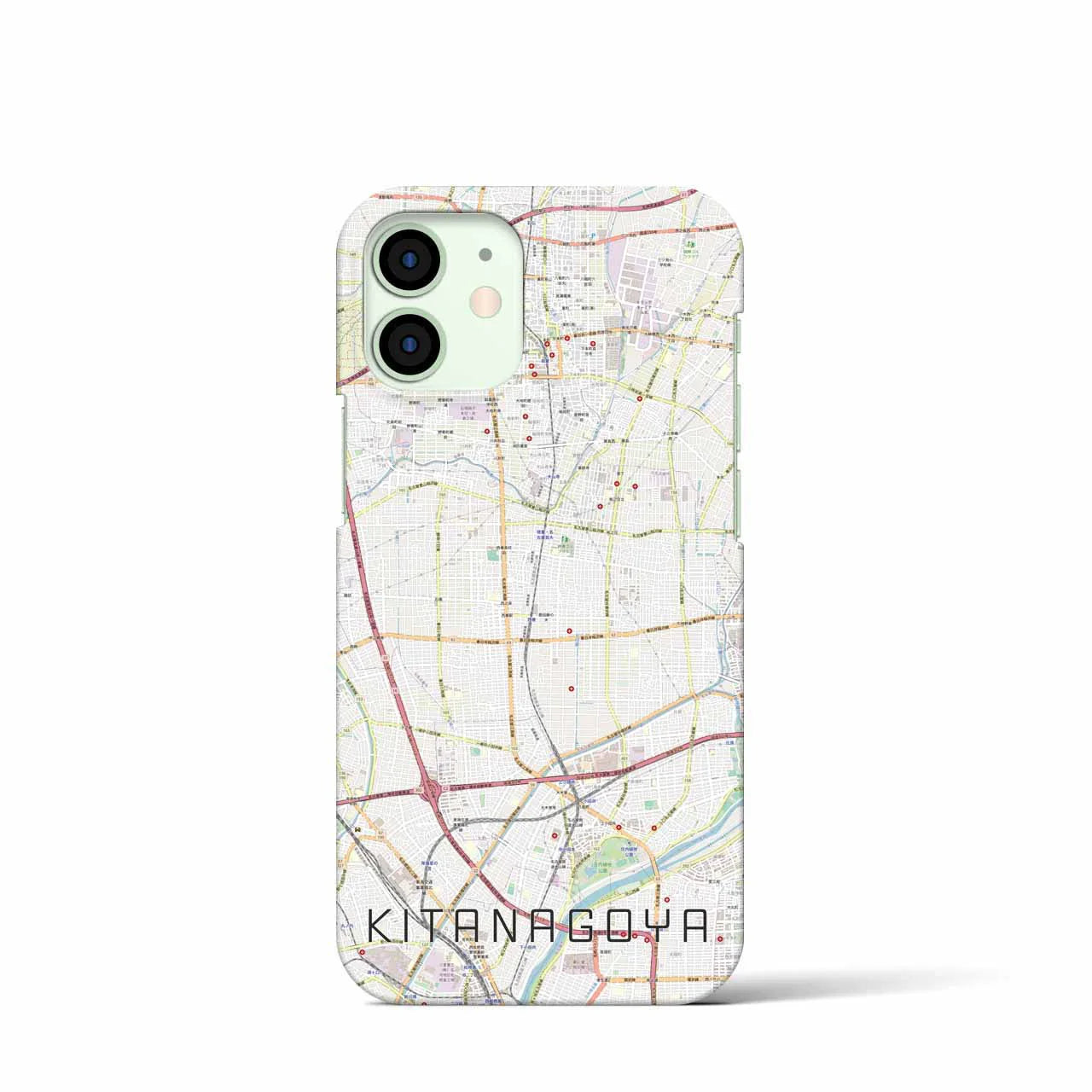【北名古屋(愛知県)】地図柄iPhoneケース(バックカバータイプ)
