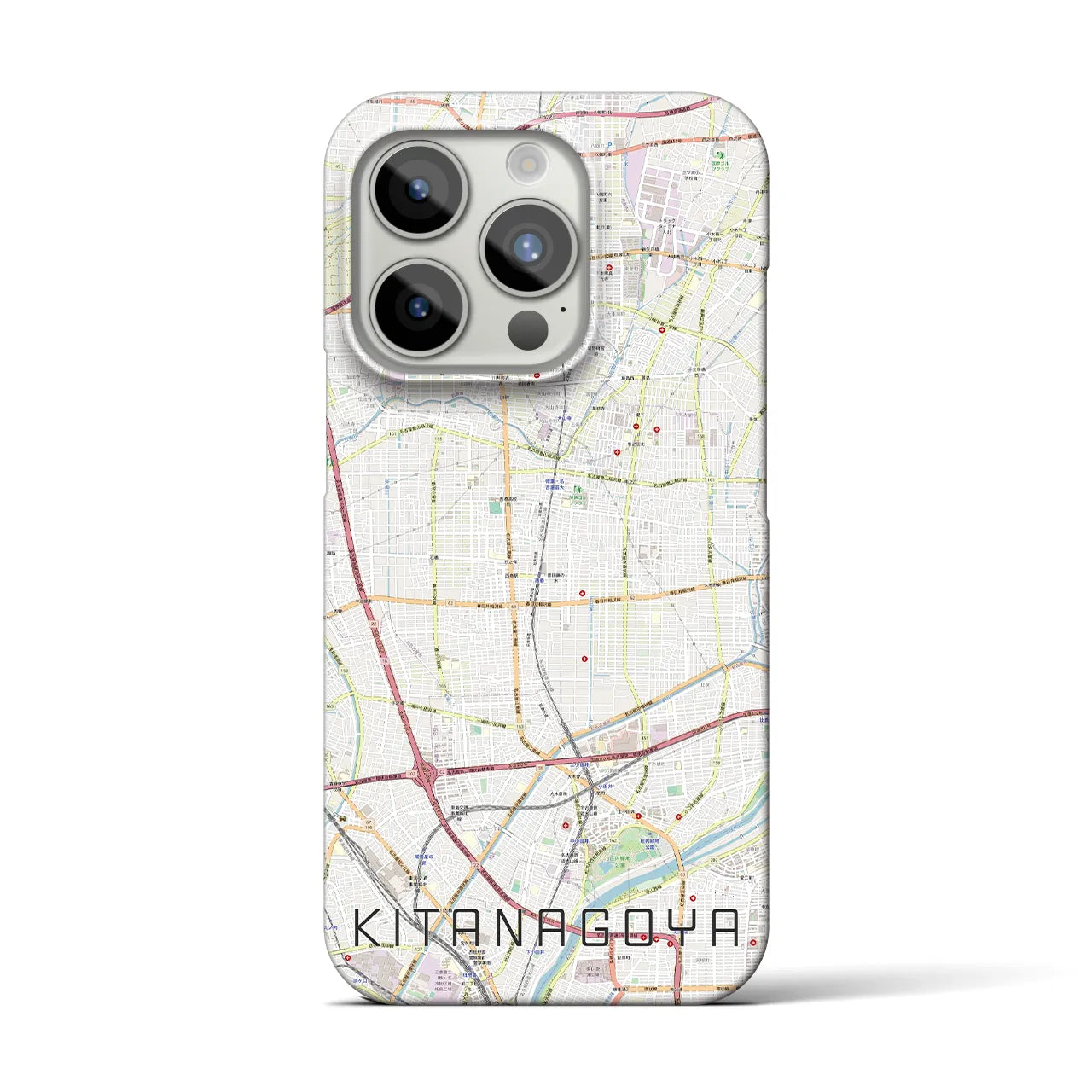 【北名古屋(愛知県)】地図柄iPhoneケース(バックカバータイプ)