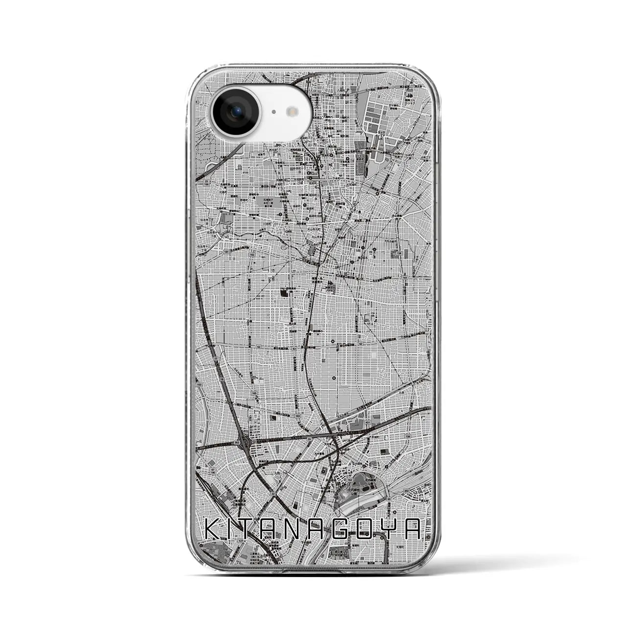 【北名古屋(愛知県)】地図柄iPhoneケース(クリアタイプ)