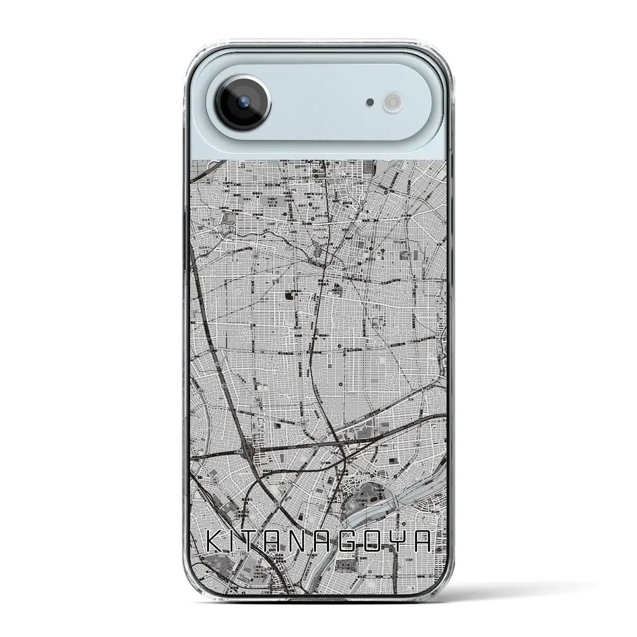 【北名古屋(愛知県)】地図柄iPhoneケース(クリアタイプ)