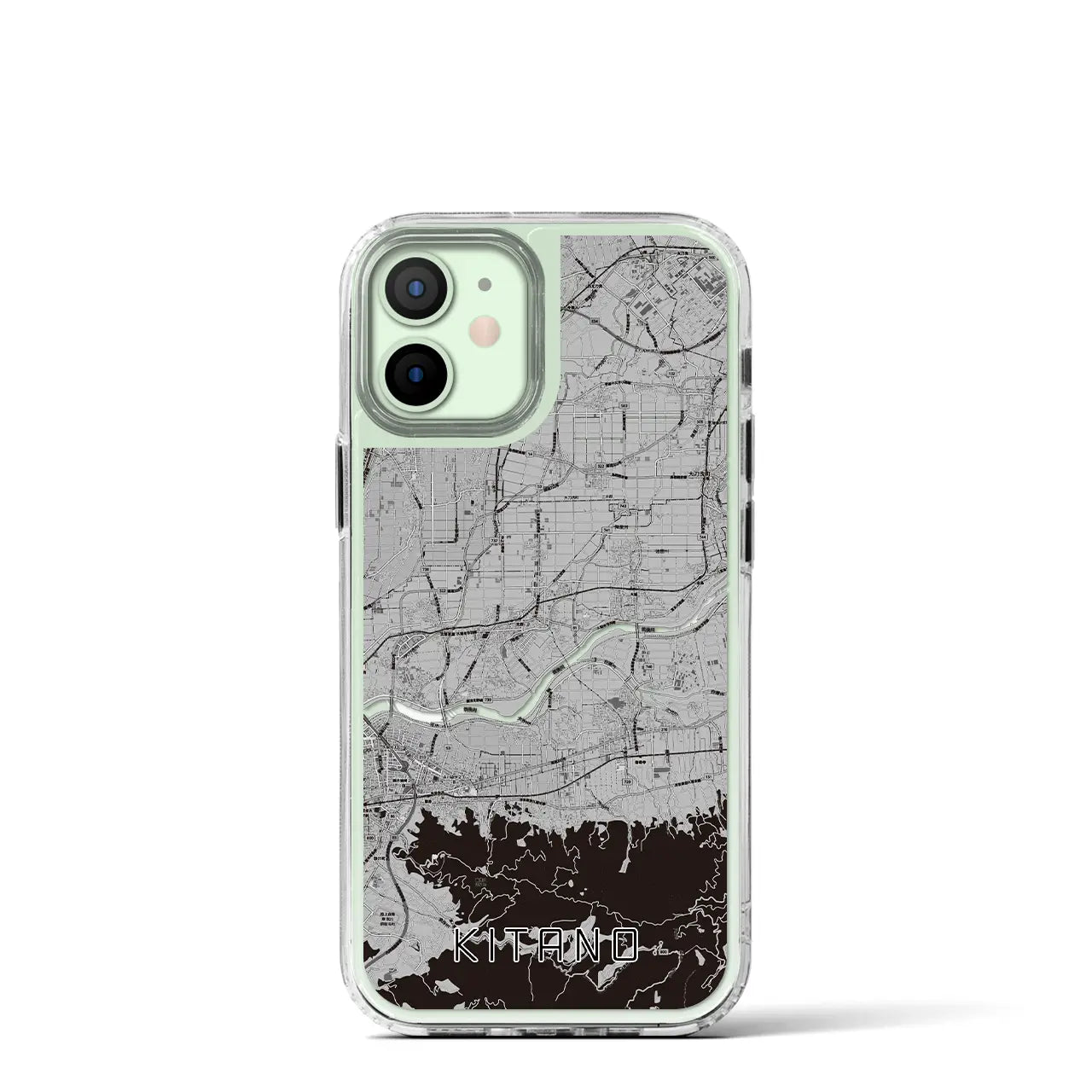 【北野(福岡県)】地図柄iPhoneケース(MagSafeタイプ)
