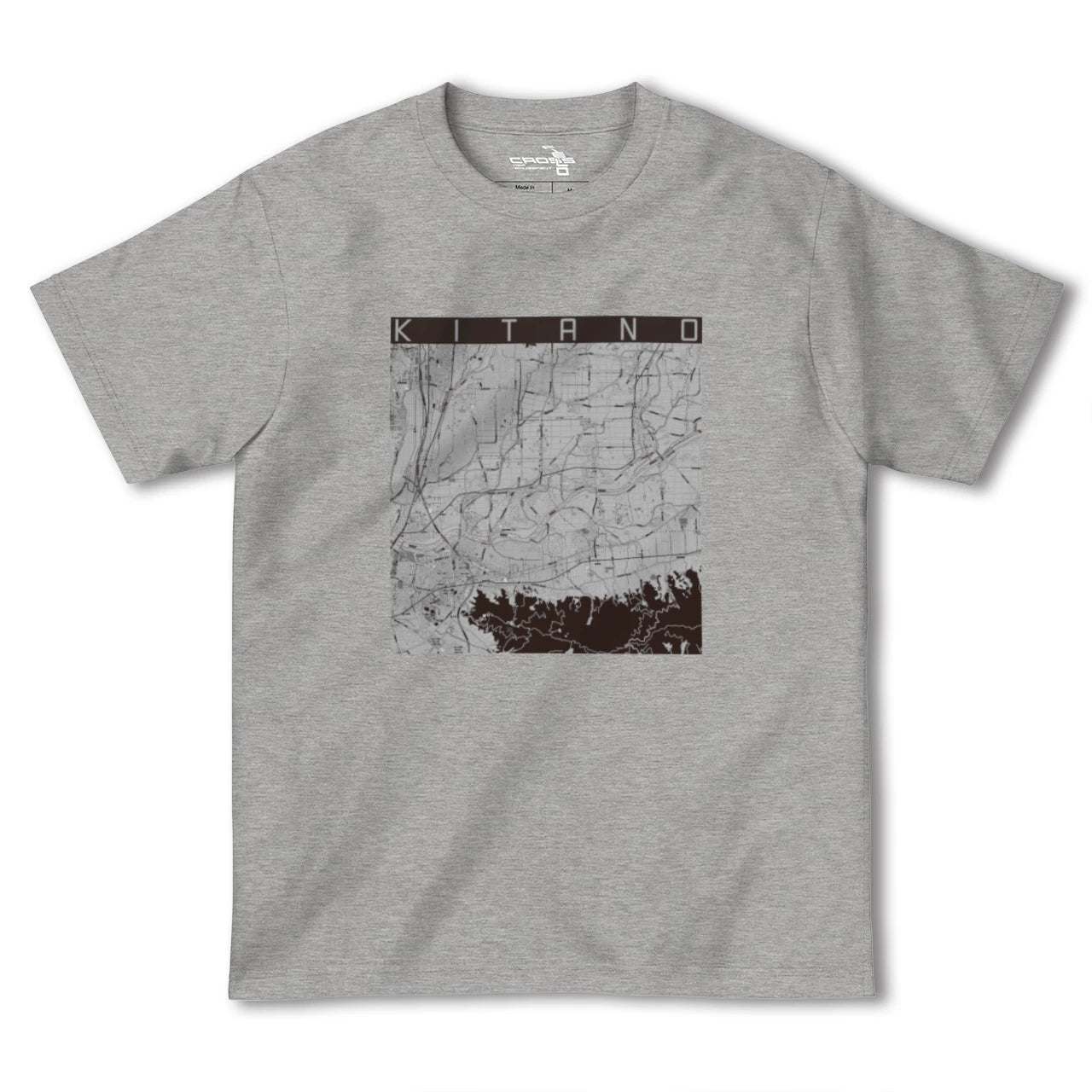 【北野(福岡県)】地図柄ヘビーウェイトTシャツ