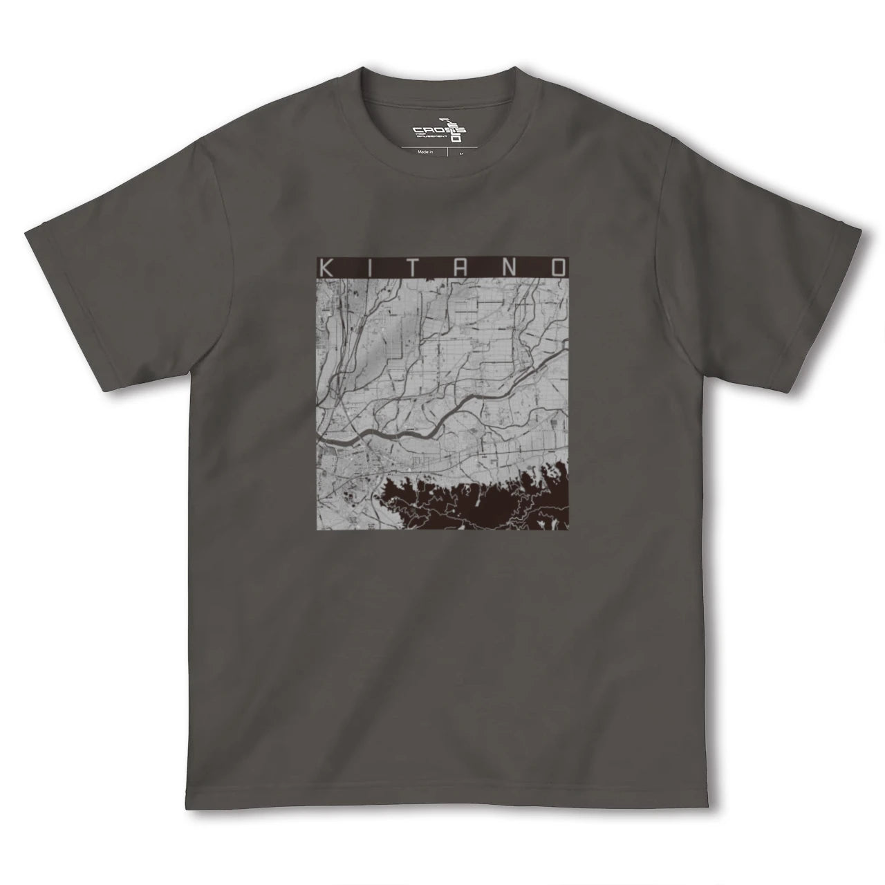 【北野(福岡県)】地図柄ヘビーウェイトTシャツ
