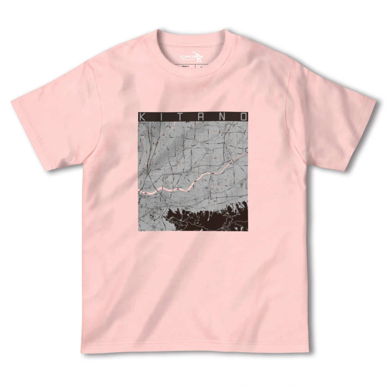 【北野(福岡県)】地図柄ヘビーウェイトTシャツ