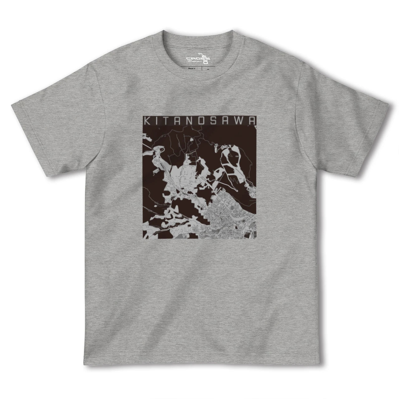 【北の沢(北海道)】地図柄ヘビーウェイトTシャツ