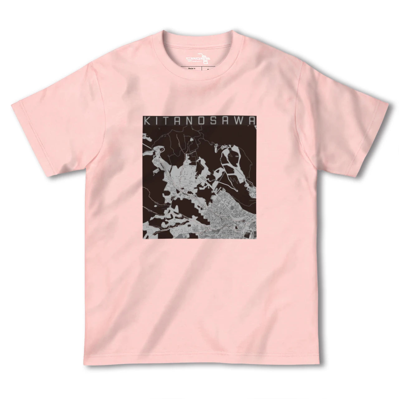 【北の沢(北海道)】地図柄ヘビーウェイトTシャツ