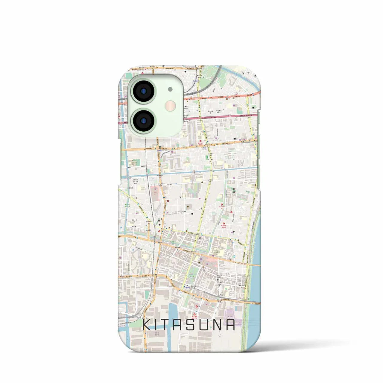 【北砂(東京都)】地図柄iPhoneケース(バックカバータイプ)