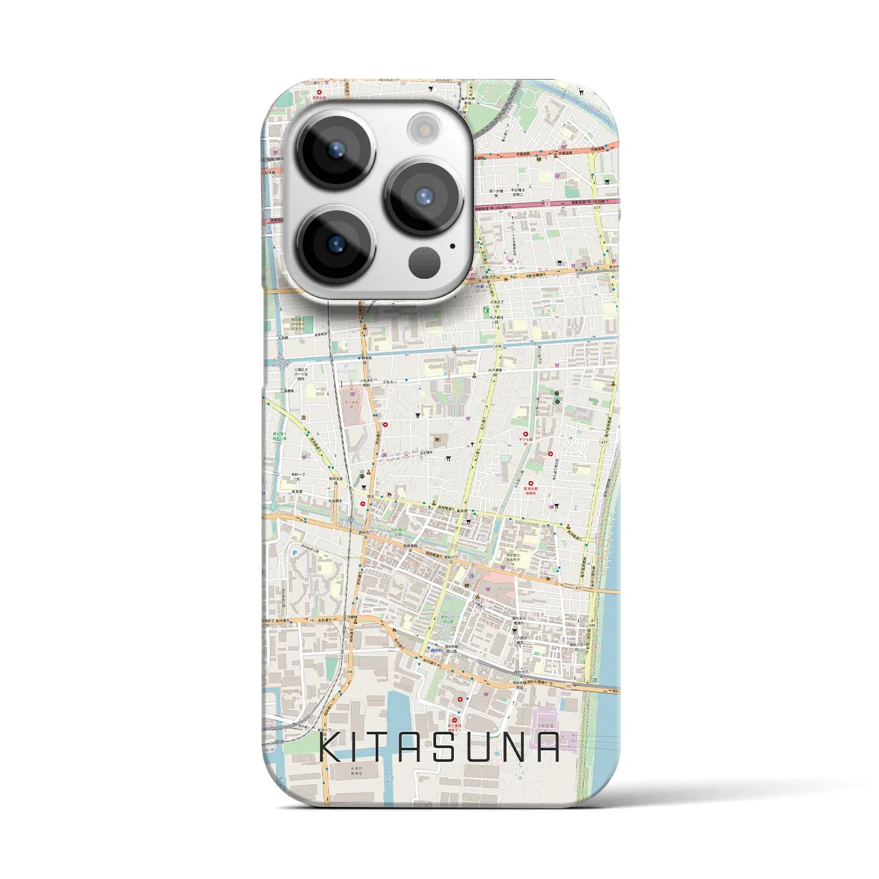 【北砂(東京都)】地図柄iPhoneケース(バックカバータイプ)