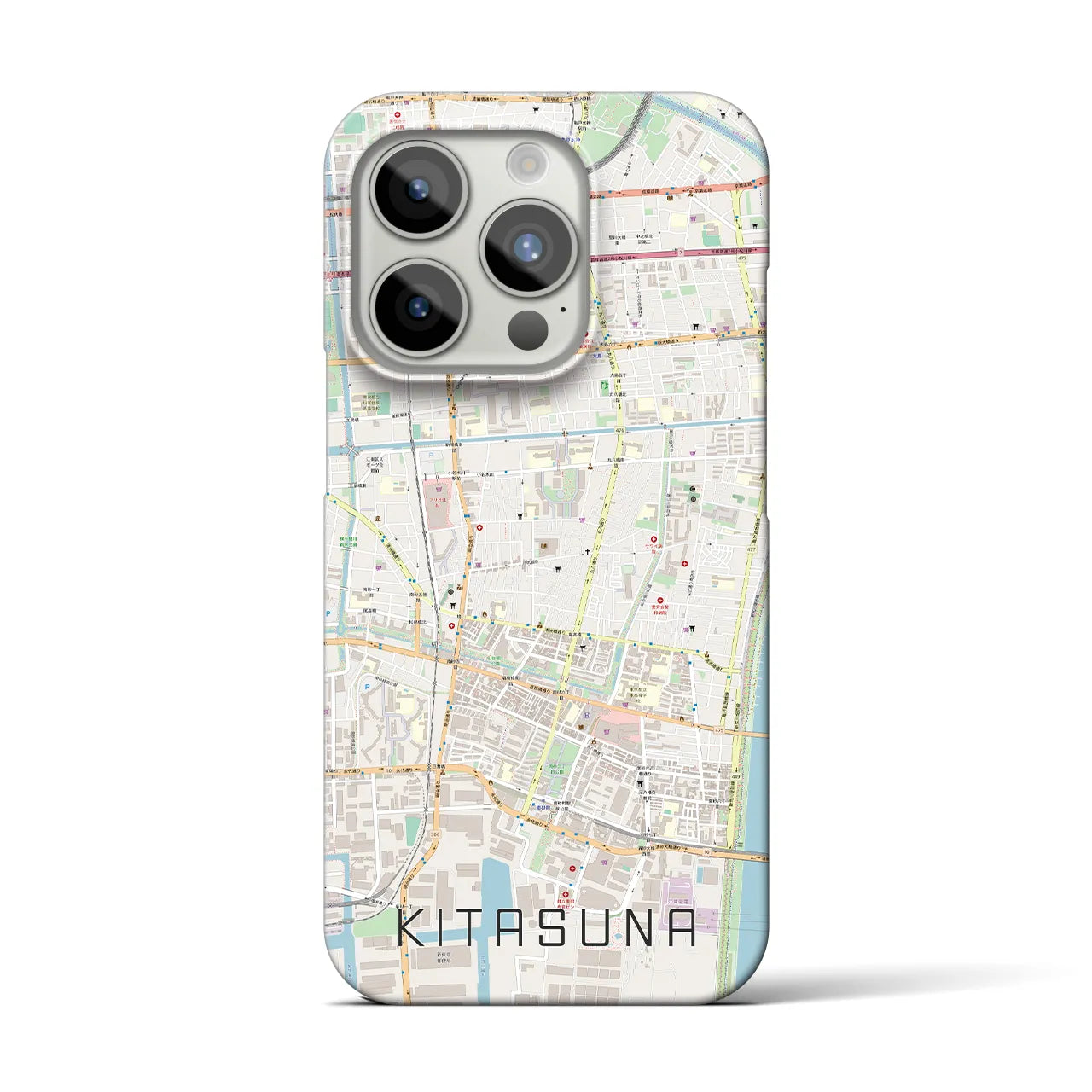 【北砂(東京都)】地図柄iPhoneケース(バックカバータイプ)