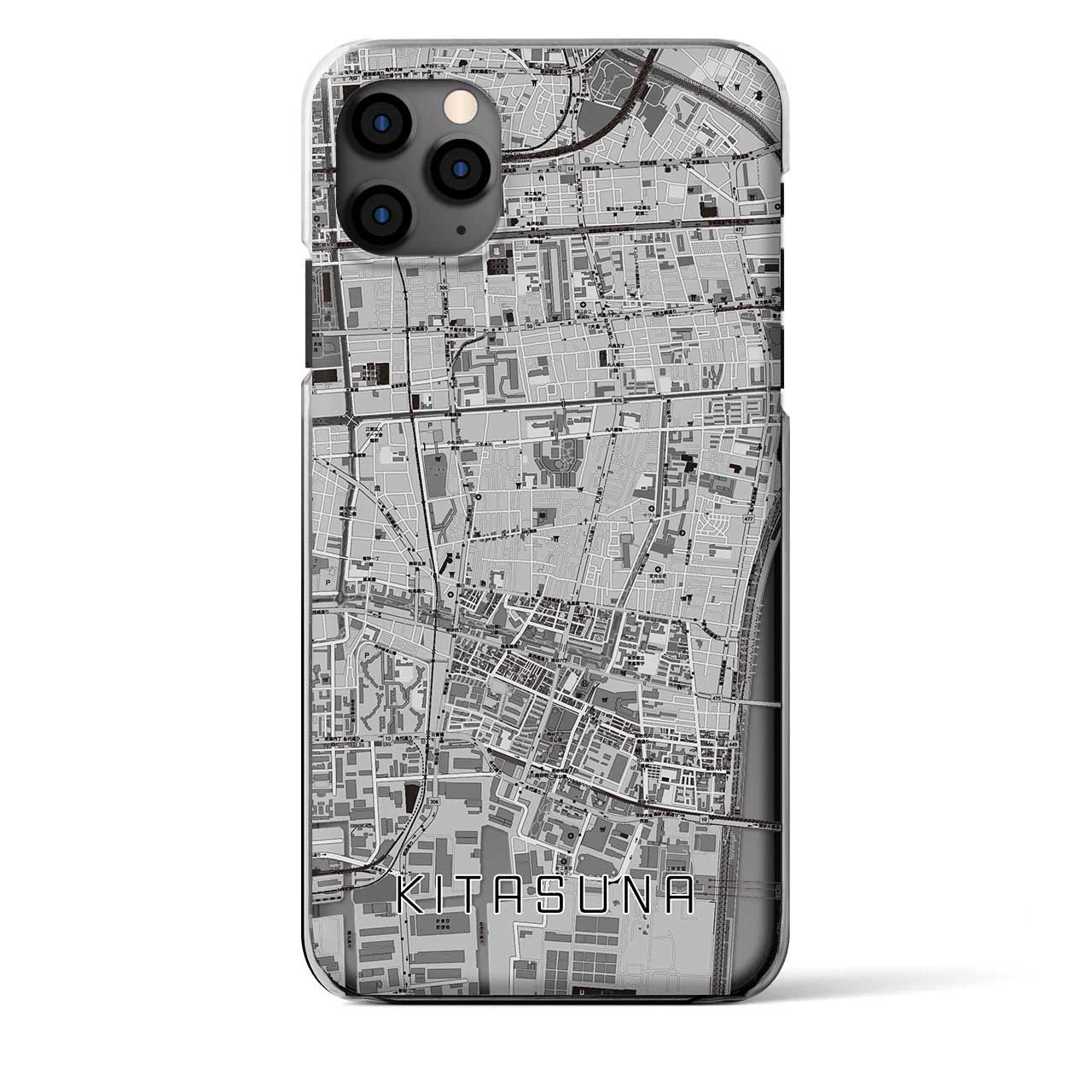 【北砂(東京都)】地図柄iPhoneケース(クリアタイプ)