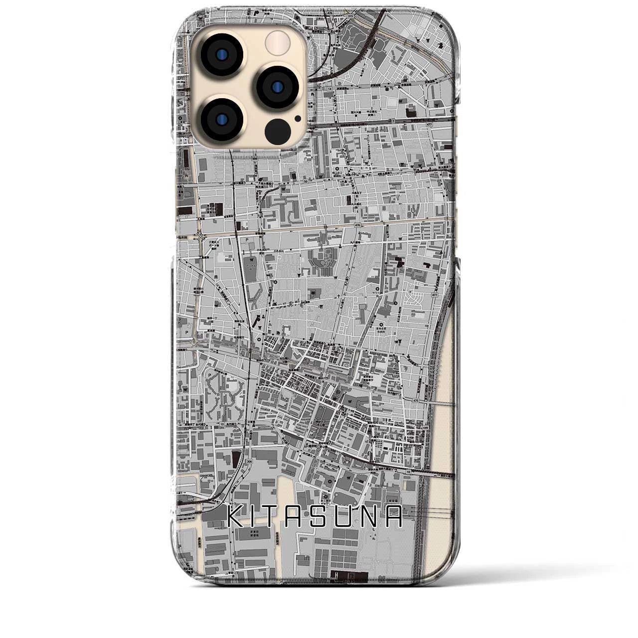 【北砂(東京都)】地図柄iPhoneケース(クリアタイプ)