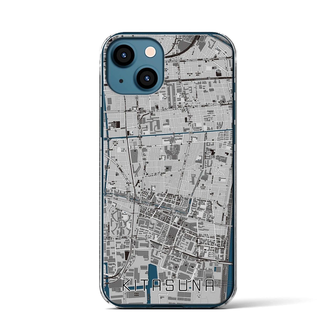 【北砂(東京都)】地図柄iPhoneケース(クリアタイプ)