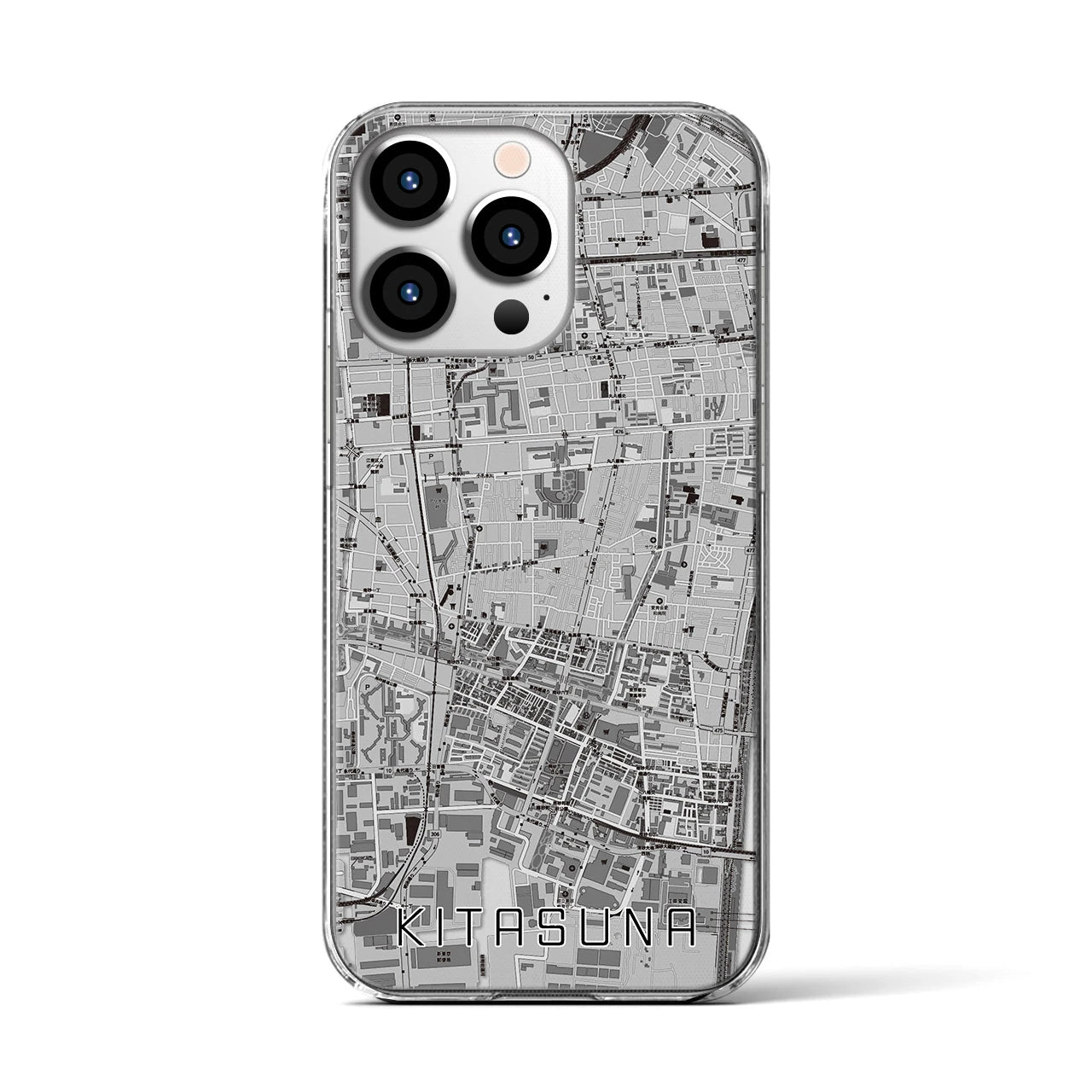 【北砂(東京都)】地図柄iPhoneケース(クリアタイプ)