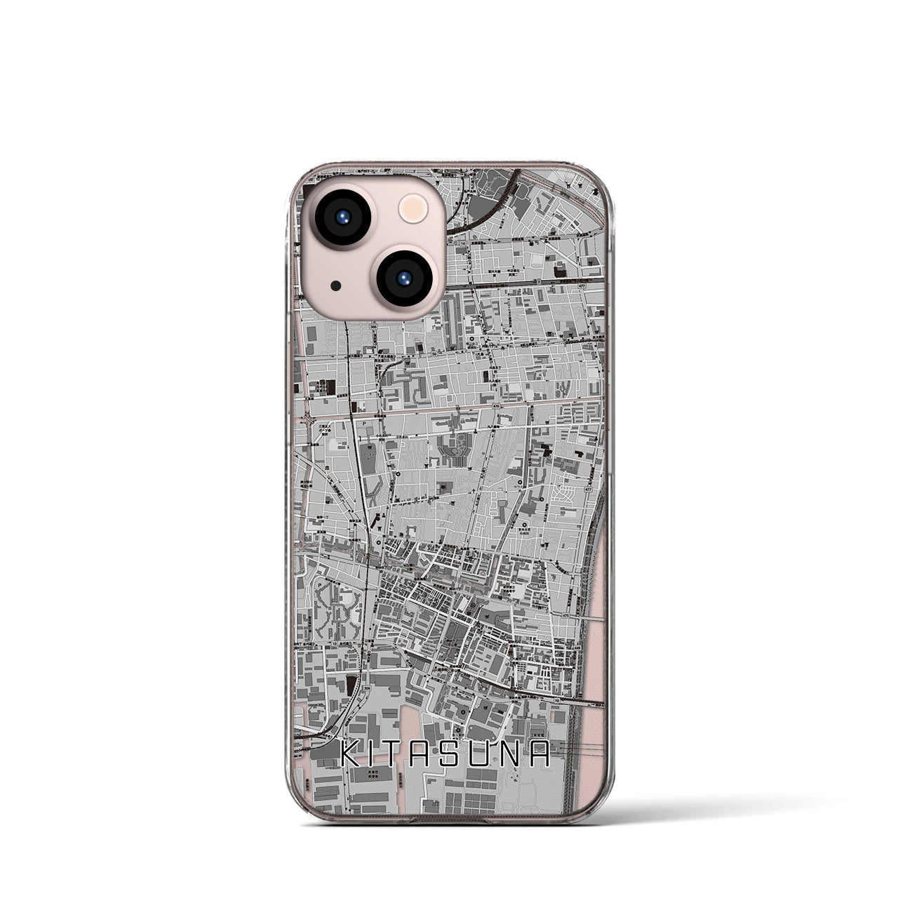 【北砂(東京都)】地図柄iPhoneケース(クリアタイプ)