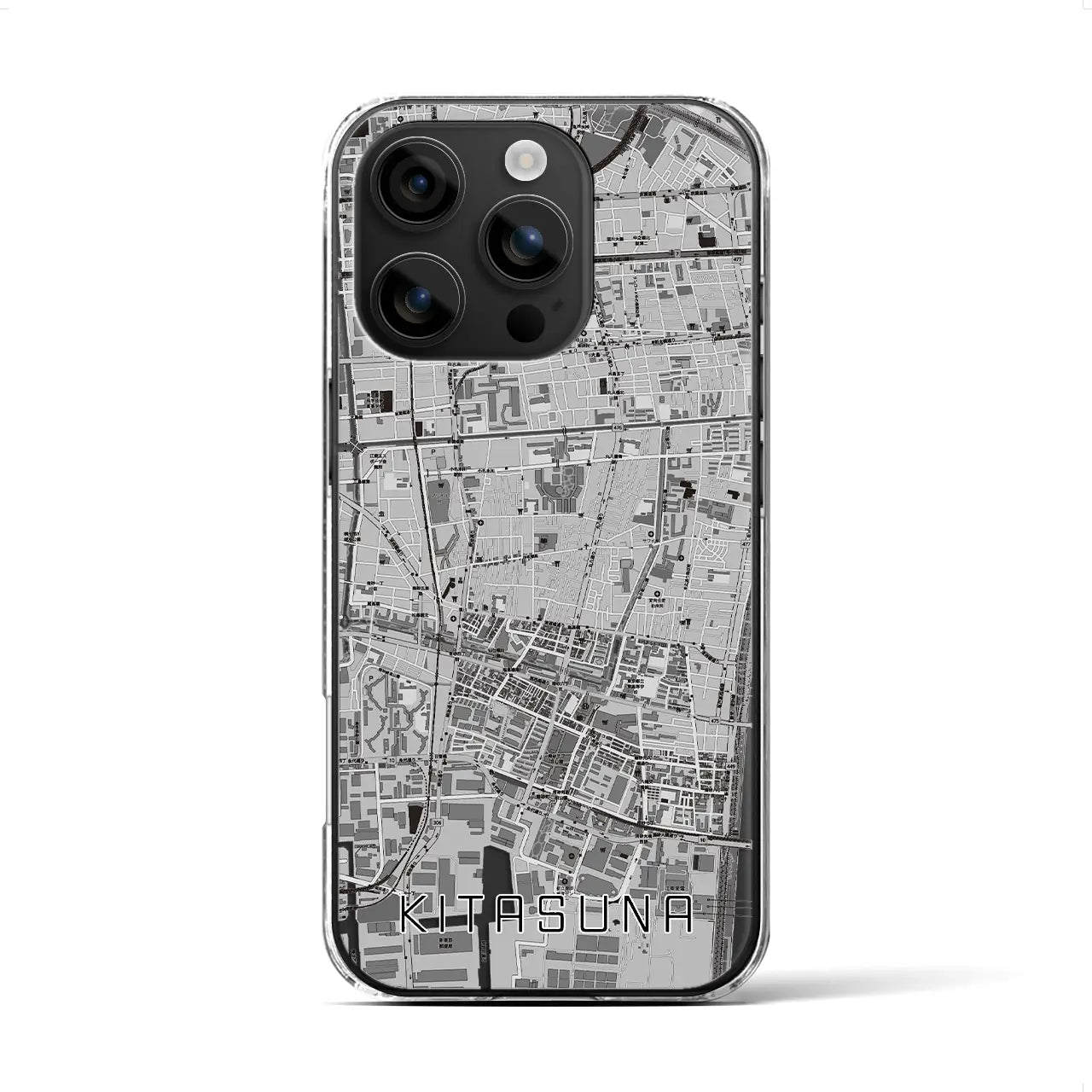 【北砂(東京都)】地図柄iPhoneケース(クリアタイプ)