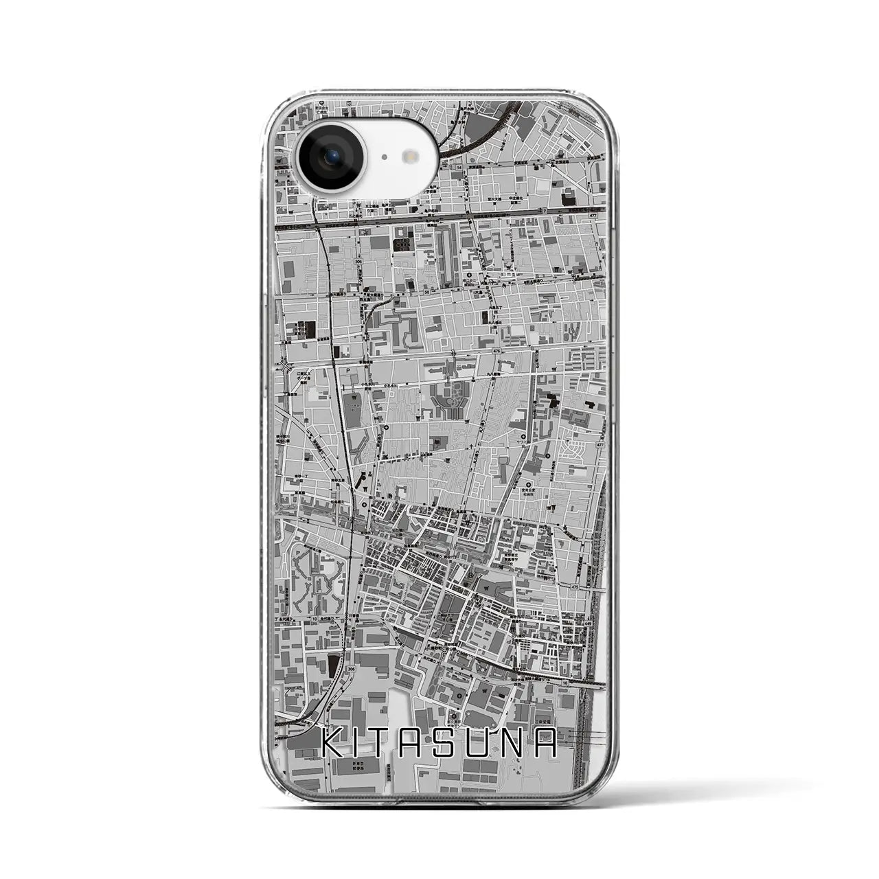 【北砂(東京都)】地図柄iPhoneケース(クリアタイプ)