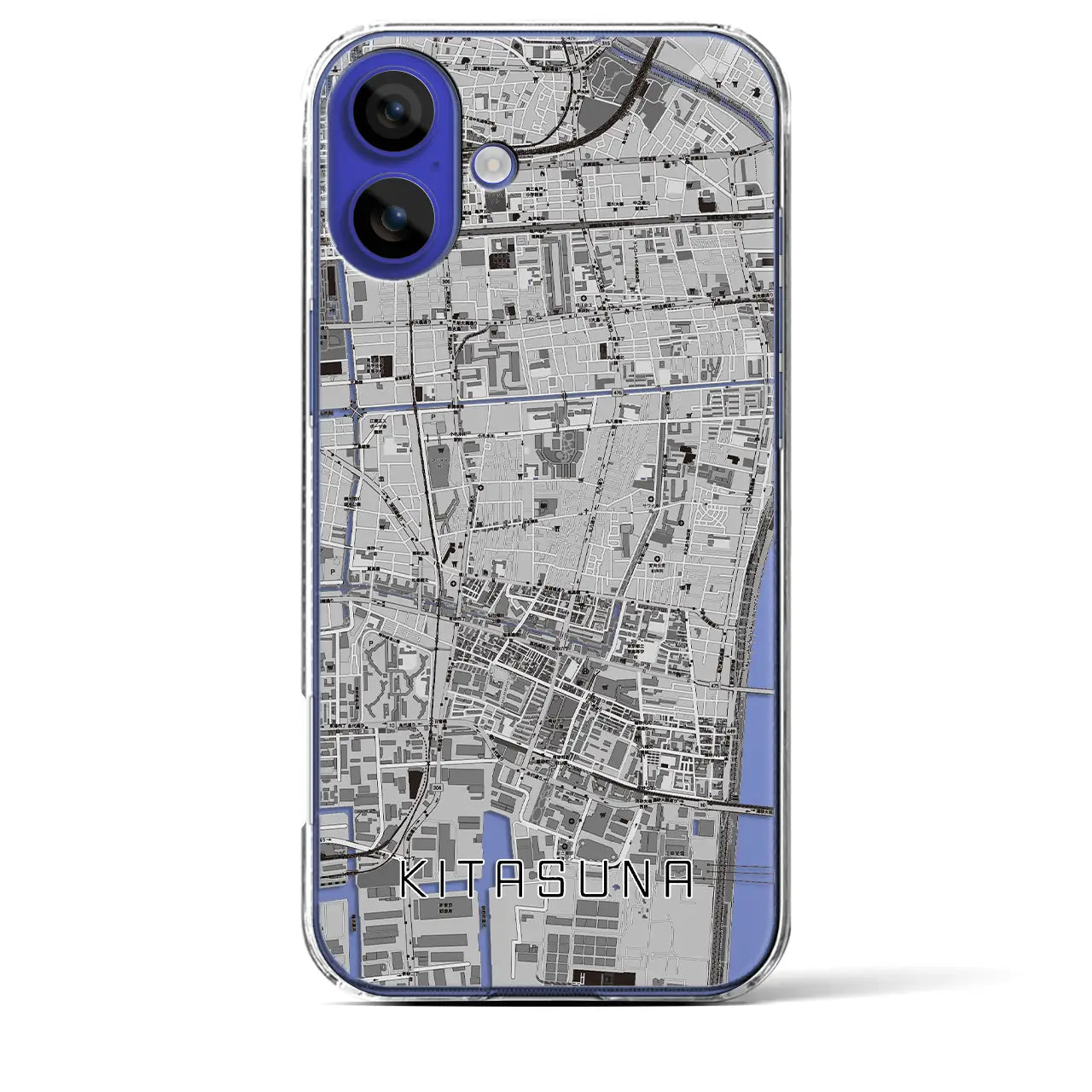 【北砂(東京都)】地図柄iPhoneケース(クリアタイプ)