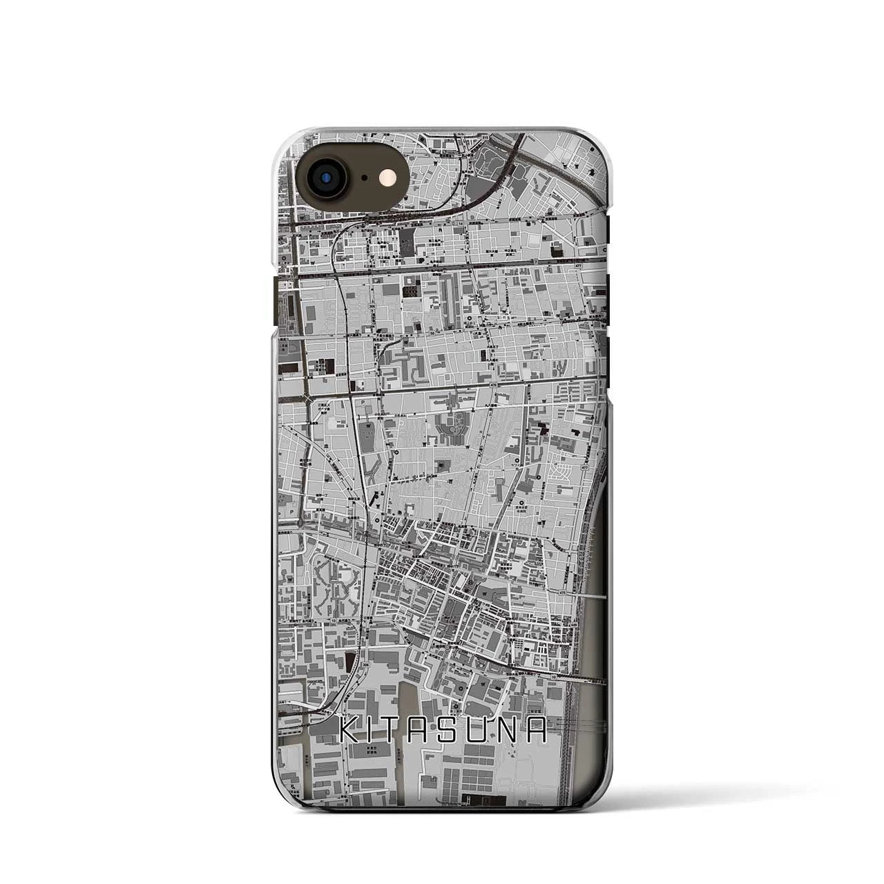 【北砂(東京都)】地図柄iPhoneケース(クリアタイプ)