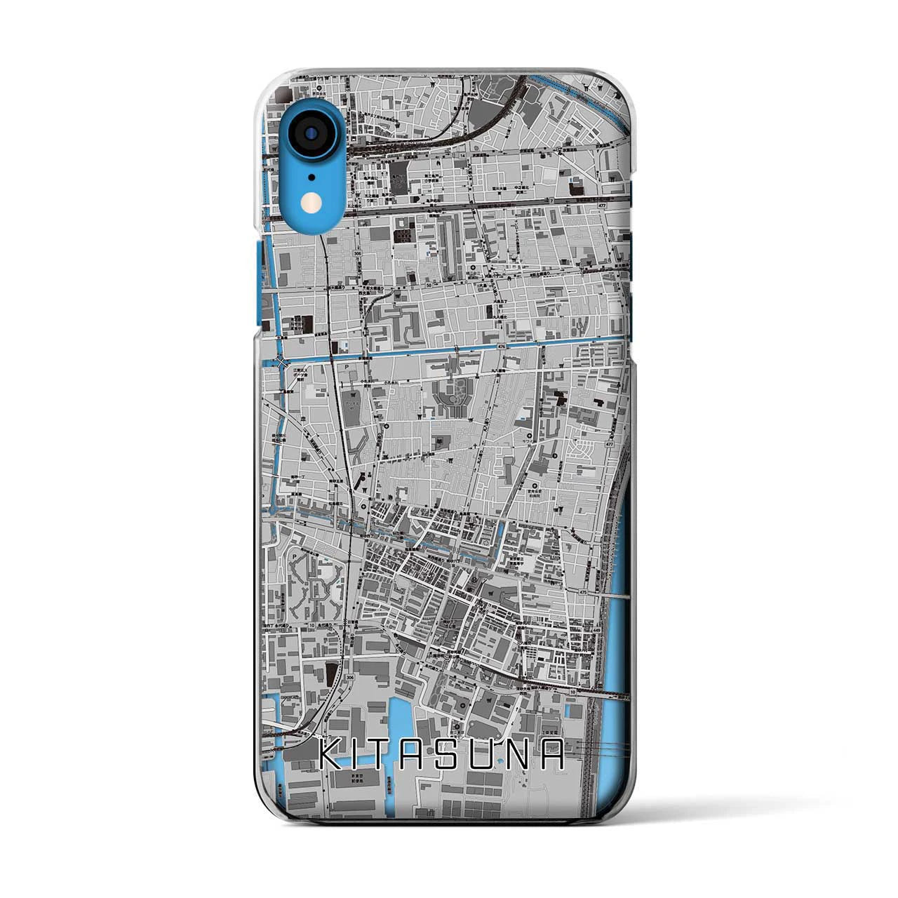 【北砂(東京都)】地図柄iPhoneケース(クリアタイプ)