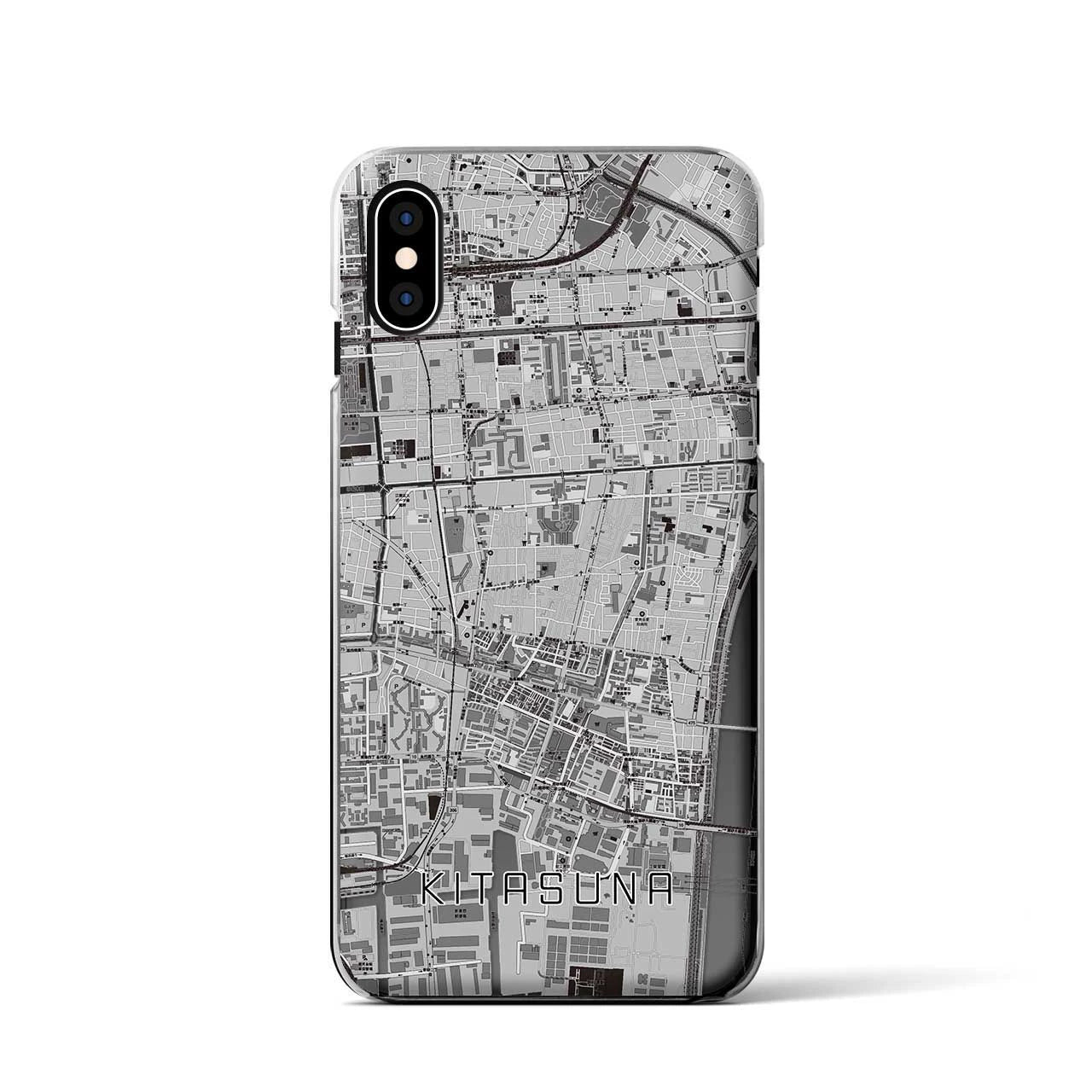 【北砂(東京都)】地図柄iPhoneケース(クリアタイプ)