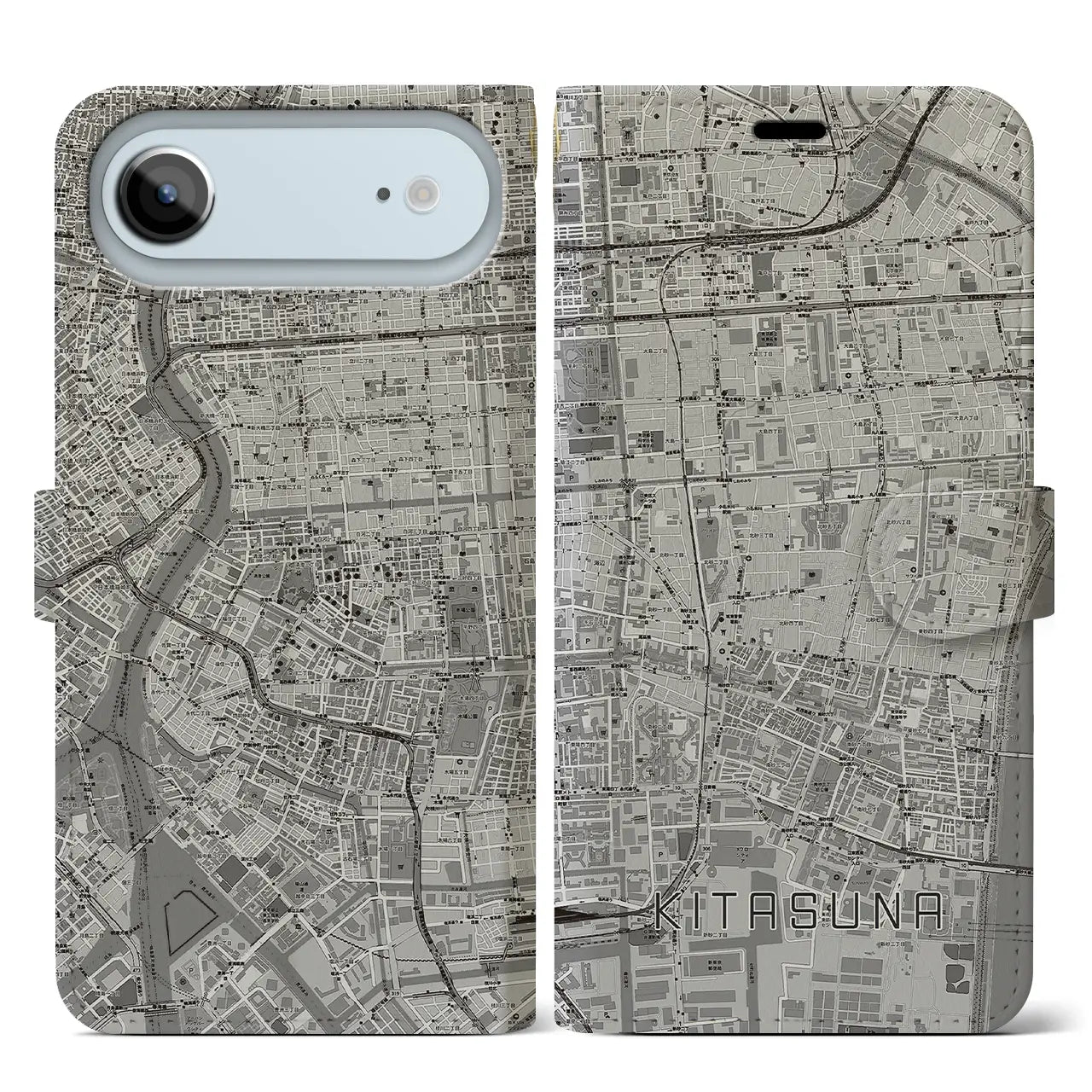 【北砂(東京都)】地図柄iPhoneケース(手帳タイプ)