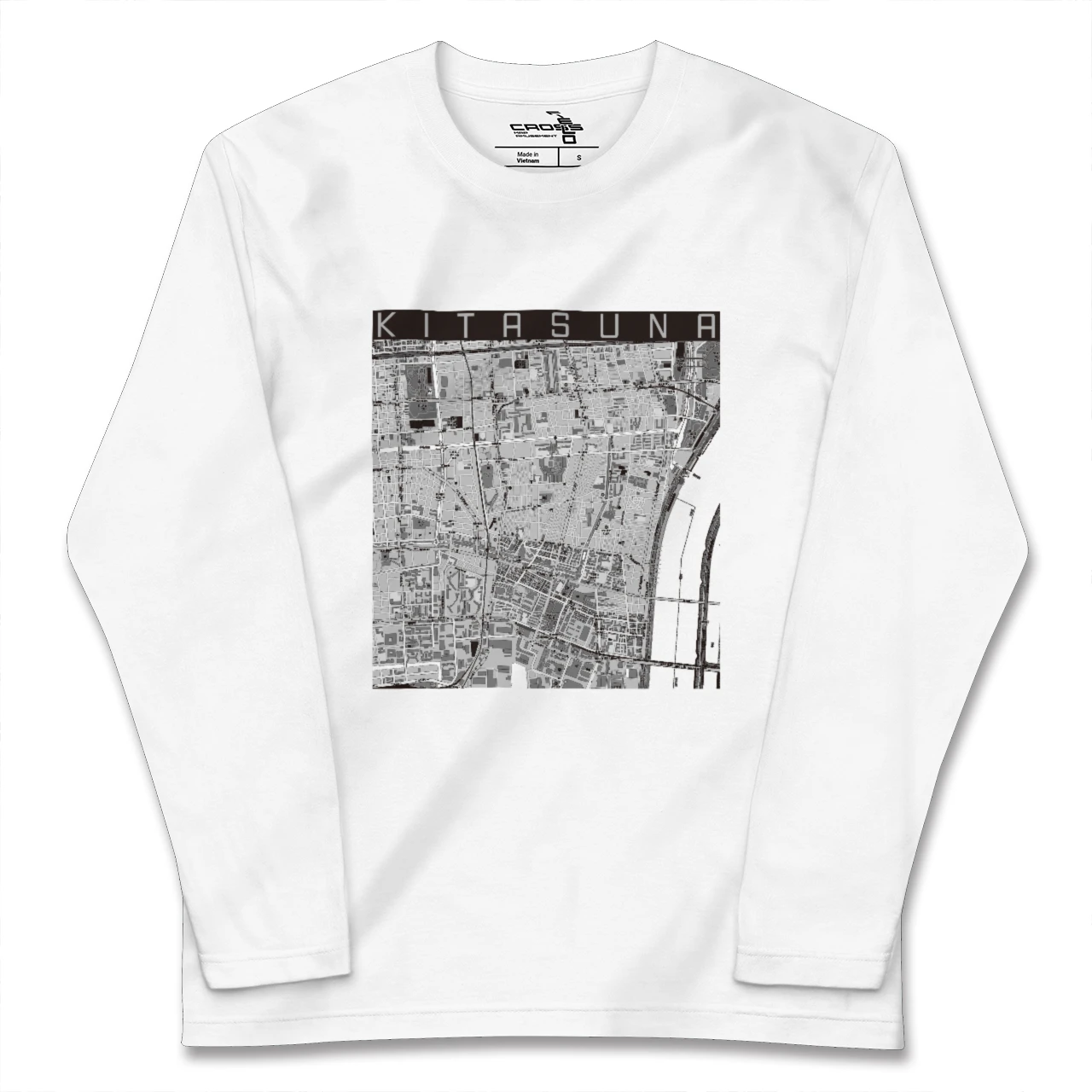 【北砂(東京都)】地図柄ロングスリーブTシャツ